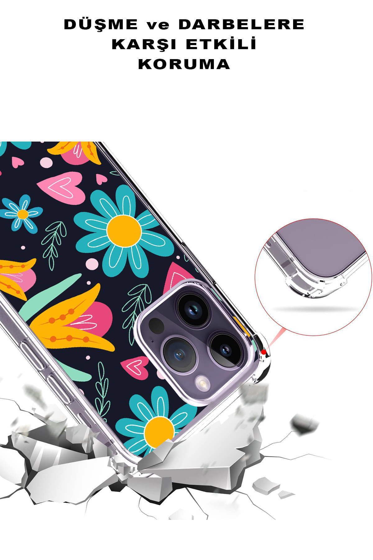 PrintiFy Samsung Galaxy A56 Uyumlu Retro Color 2 Baskılı Şeffaf Köşe Korumalı Antişok Kılıf