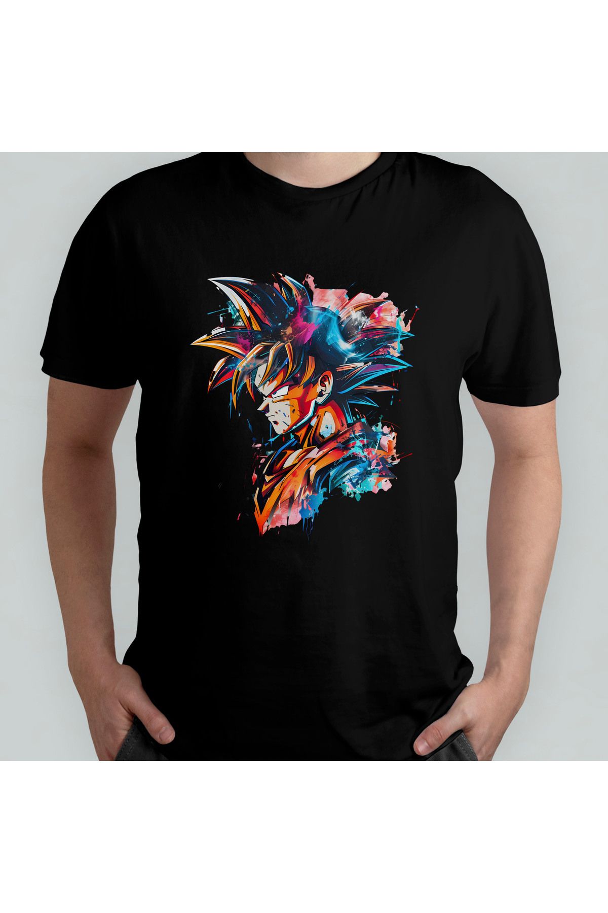 Pixxa Dragon Ball Unisex %100 Pamuklu Bisiklet Yaka T-Shirt Model 5