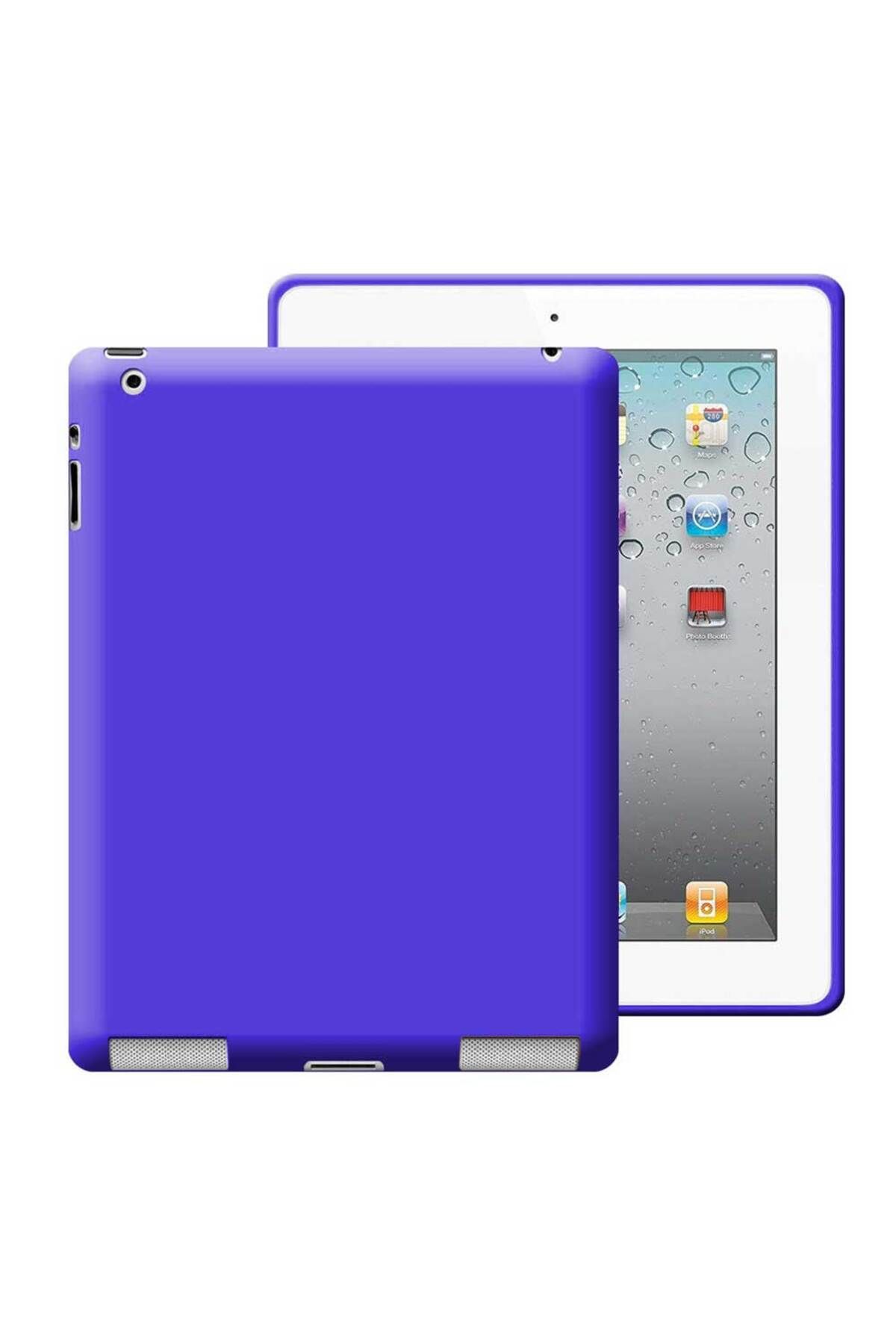 Tekamo Apple iPad 2 / iPad 3 / iPad 4 Uyumlu Rubber Yıkanabilir Silikon Kılıf