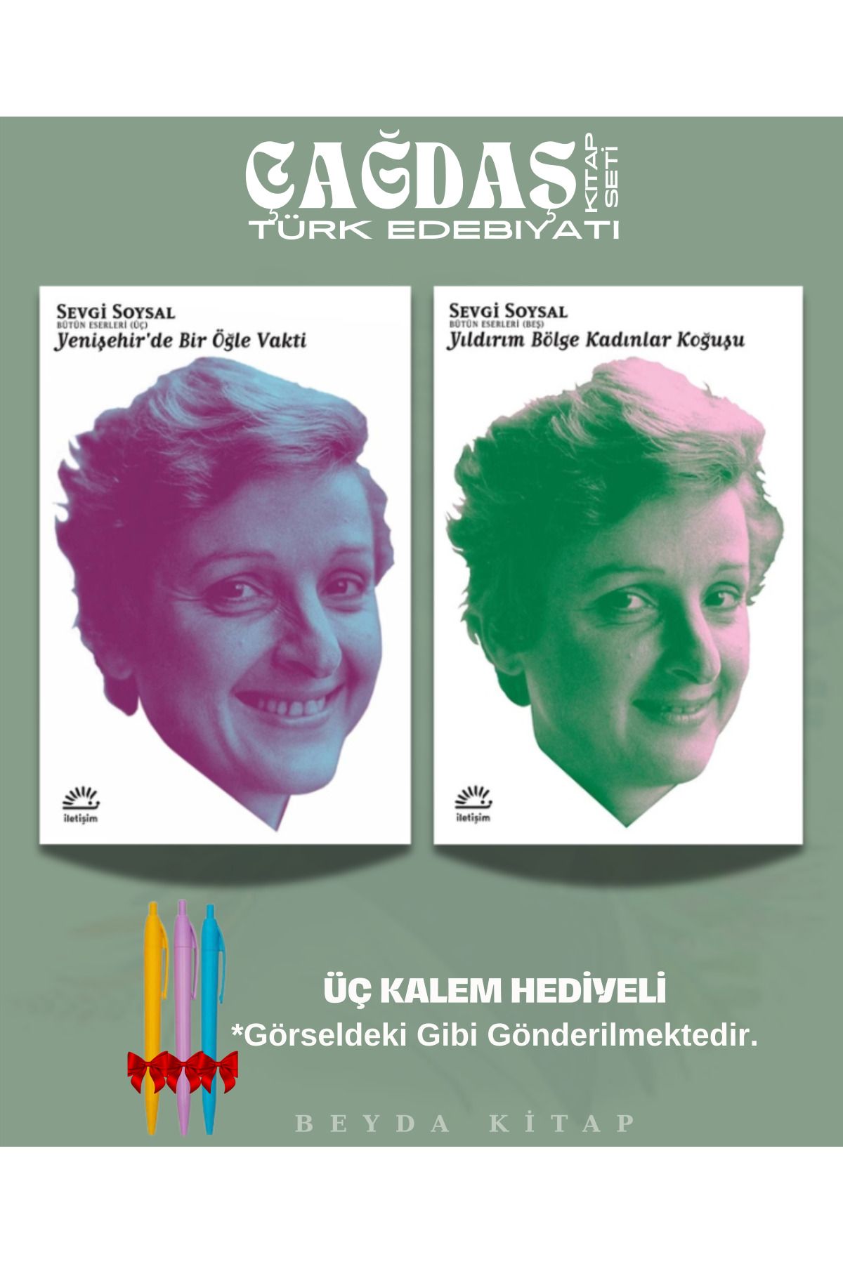 İletişim Yayınları Yenişehir'de Bir Öğle Vakti - Kadınlar Koğuşu - Sevgi Soysal - Kitap Seti - Kalem Hediyeli, SVGSYL