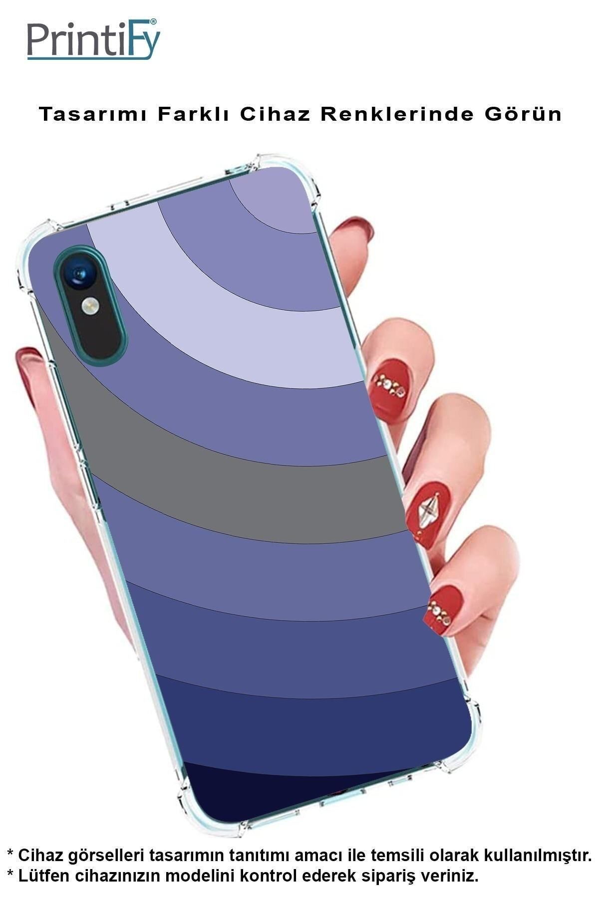 PrintiFy PrinriFy Samsung Galaxy A56 Uyumlu Renk Cümbüşü 4 Baskılı Şeffaf Köşe Korumalı Antişok Kılıf