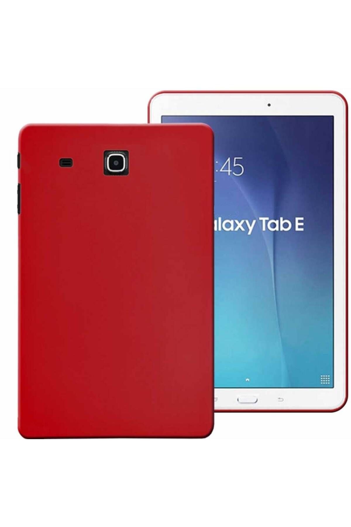 Tekamo Samsung Galaxy Tab E SM T560 Uyumlu Rubber Yıkanabilir Silikon Kılıf