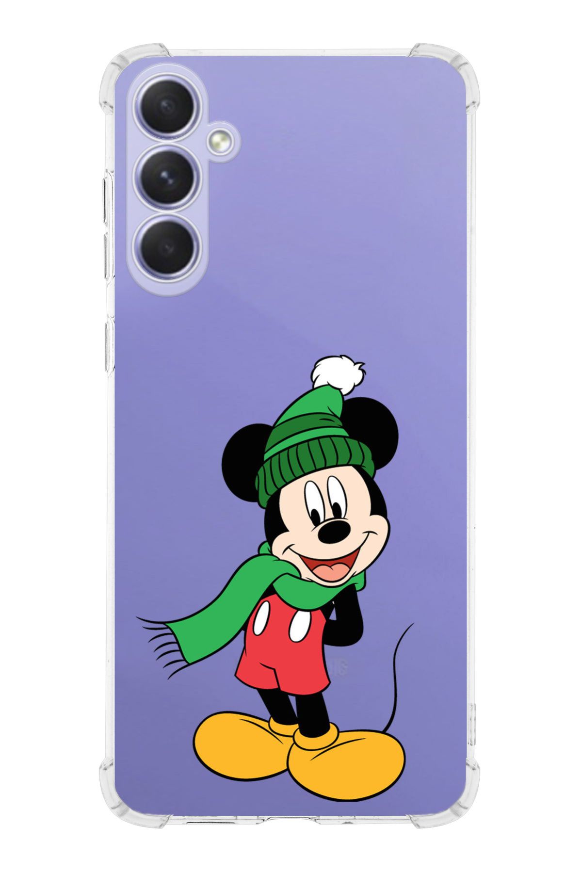 PrintiFy PrinriFy Samsung Galaxy A56 Uyumlu Mickey Mouse 7 Baskılı Şeffaf Köşe Korumalı Antişok Kılıf
