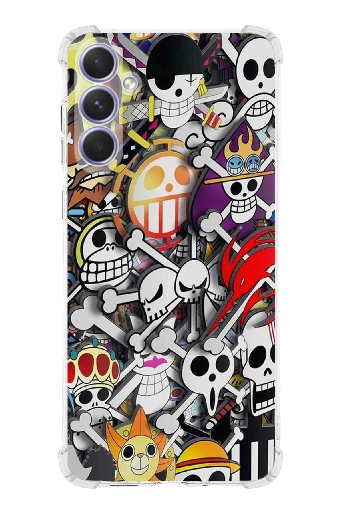 PrintiFy PrinriFy Samsung Galaxy A56 Uyumlu Anime Baskılı Şeffaf Köşe Korumalı Antişok Kılıf