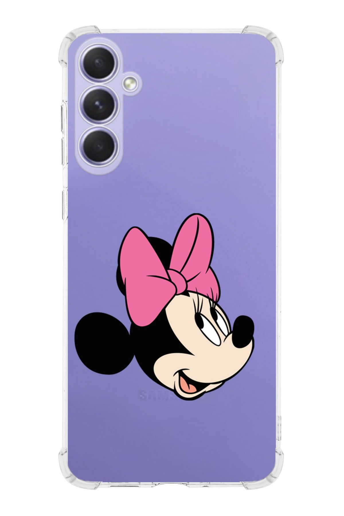PrintiFy PrinriFy Samsung Galaxy A56 Uyumlu Mickey Mouse 1 Baskılı Şeffaf Köşe Korumalı Antişok Kılıf