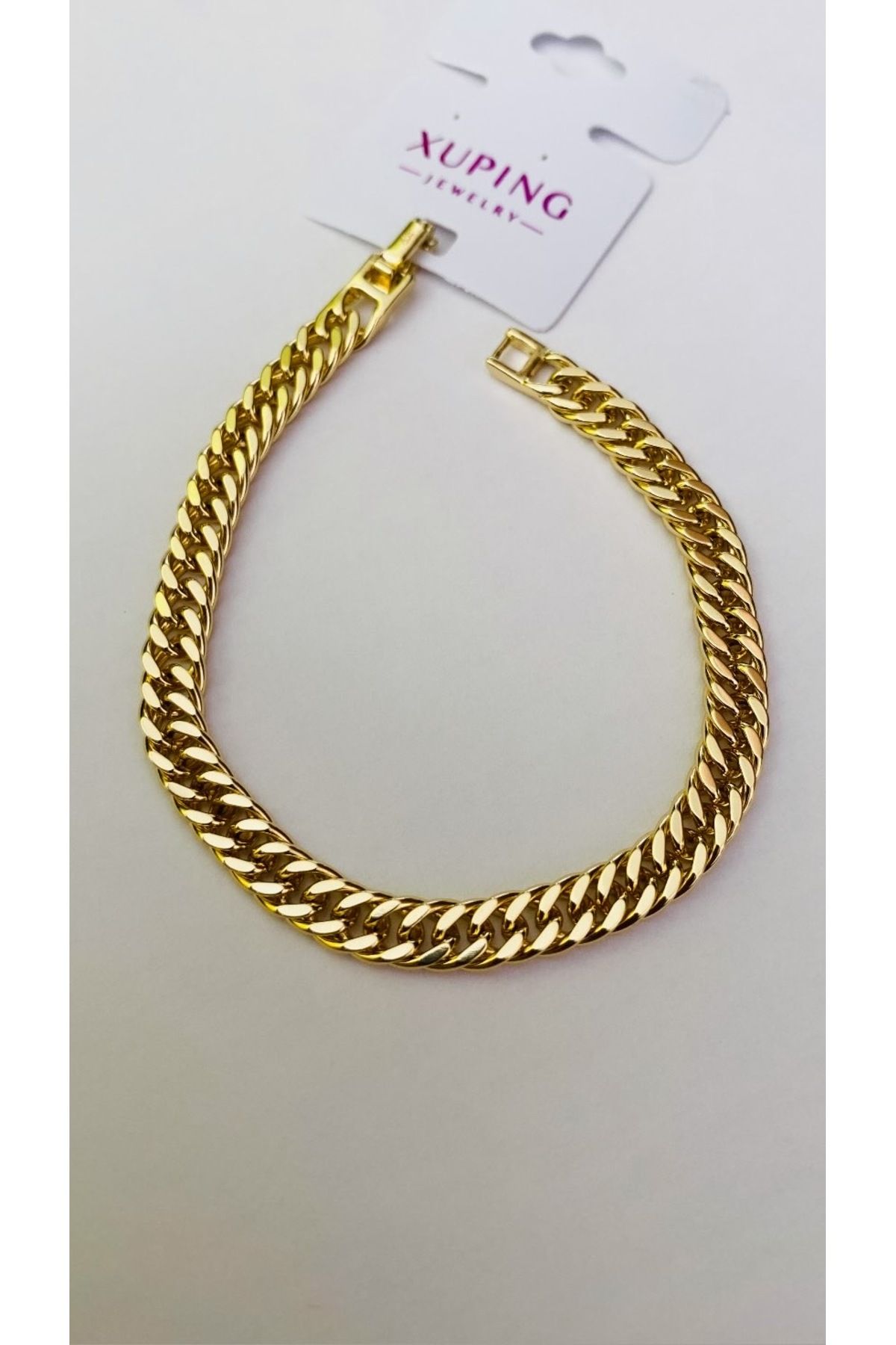 NİSSBEBE XUPİNG JEWELRY VİP Bileklik 14K KARARMAZ Xuping Çelik Bileklik (DOĞALTAŞ BİLEKLİK HEDİYE)