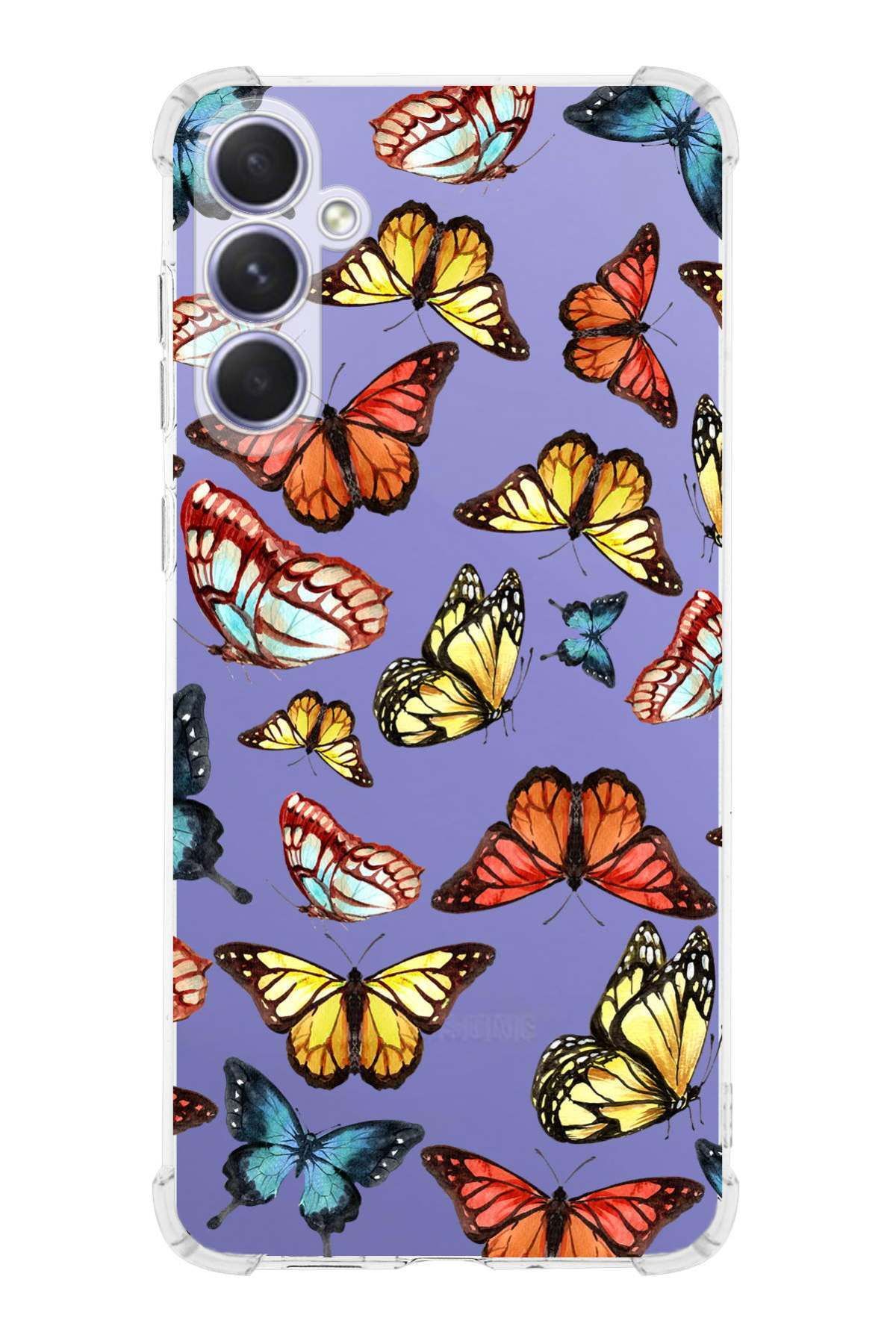 PrintiFy PrinriFy Samsung Galaxy A56 Uyumlu Water Color 2 Baskılı Şeffaf Köşe Korumalı Antişok Kılıf