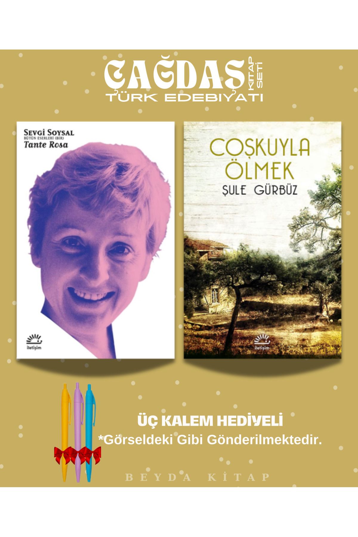 İletişim Yayınları Tante Rosa - Coşkuyla Ölmek - Sevgi Soysal - Şule Gürbüz - Kitap Seti - Kalem Hediyeli, SVGSYL