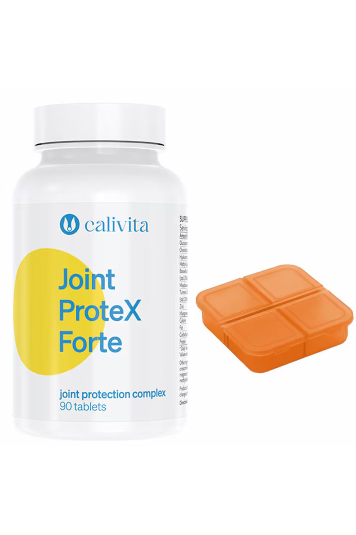 Calivita Set Supliment Alimentar Joint Protex Forte + Cutie De Pastile Recomandat Pentru Articulații (90 De Comprimate) - Calivita - One Size
