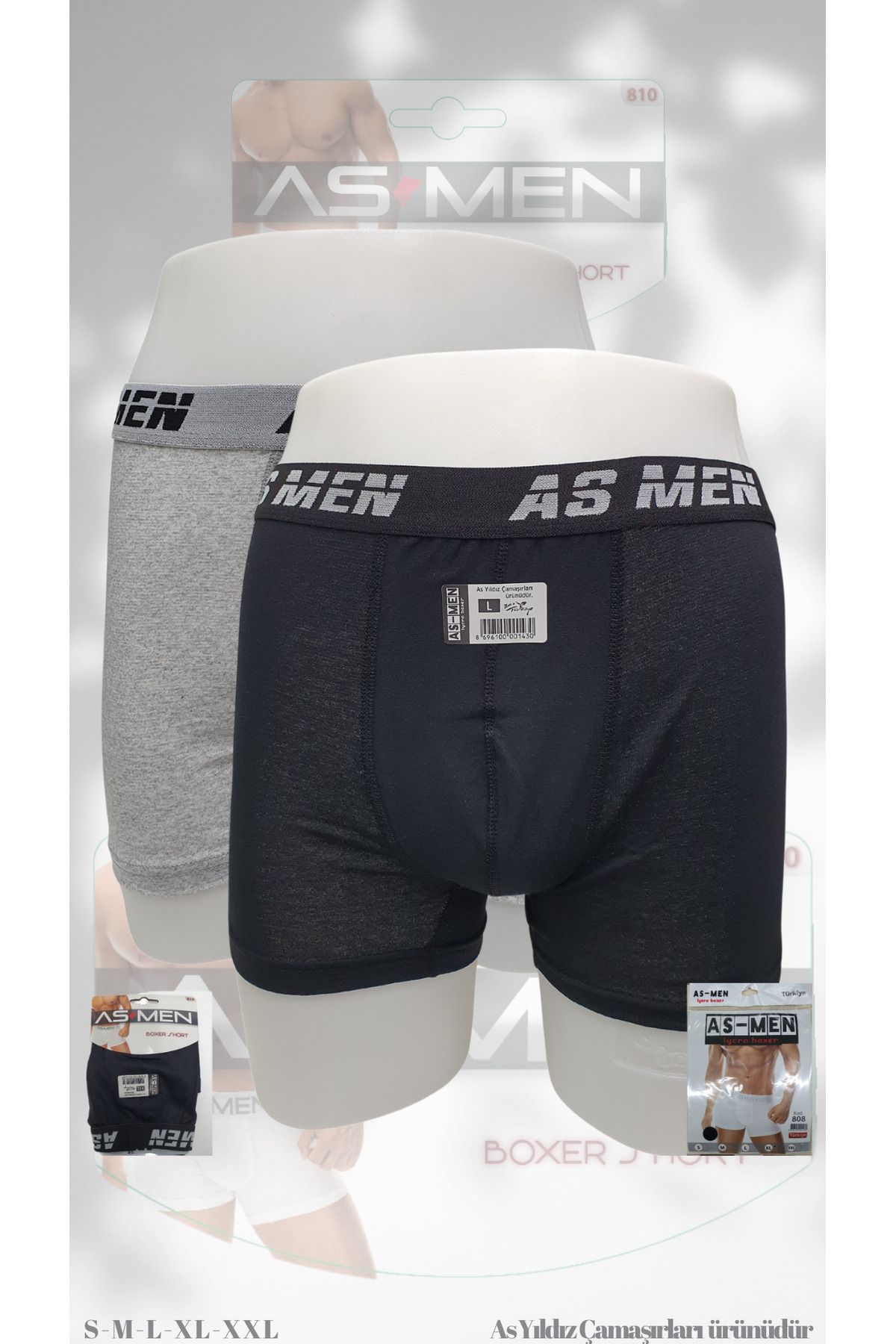 AS YILDIZ As-men Elasthane 6'lı Boxer