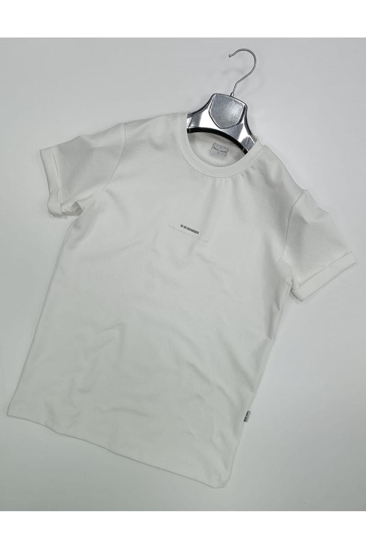 CLASSİCS MEN White Room Slim Fit Erkek Kısa Kol Tshirt 7276