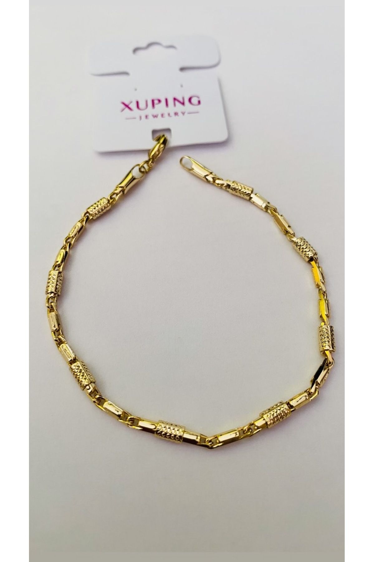 NİSSBEBE XUPİNG JEWELRY VİP Bileklik 14K KARARMAZ Xuping Çelik Bileklik (DOĞALTAŞ BİLEKLİK HEDİYE)