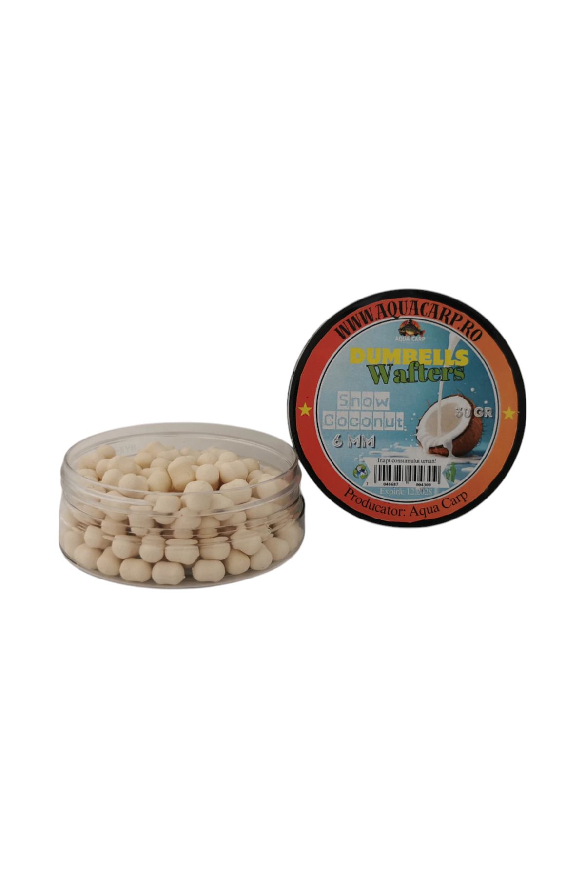 Aqua Dumbells Wafters 6mm Snow Coconut 30gr - One Size
