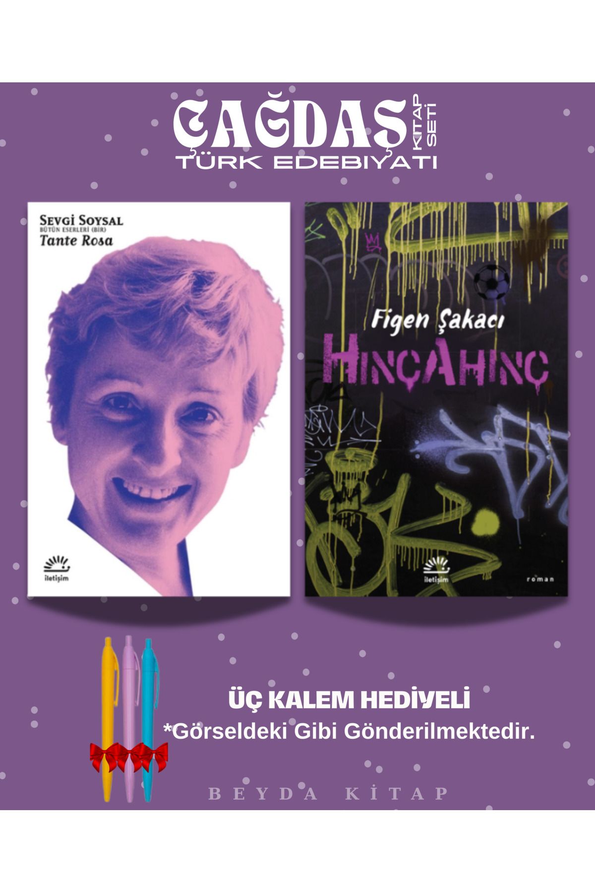 İletişim Yayınları Tante Rosa - Hınçahınç - Sevgi Soysal - Figen Şakacı - Kitap Seti - Kalem Hediyeli, SVGSYL