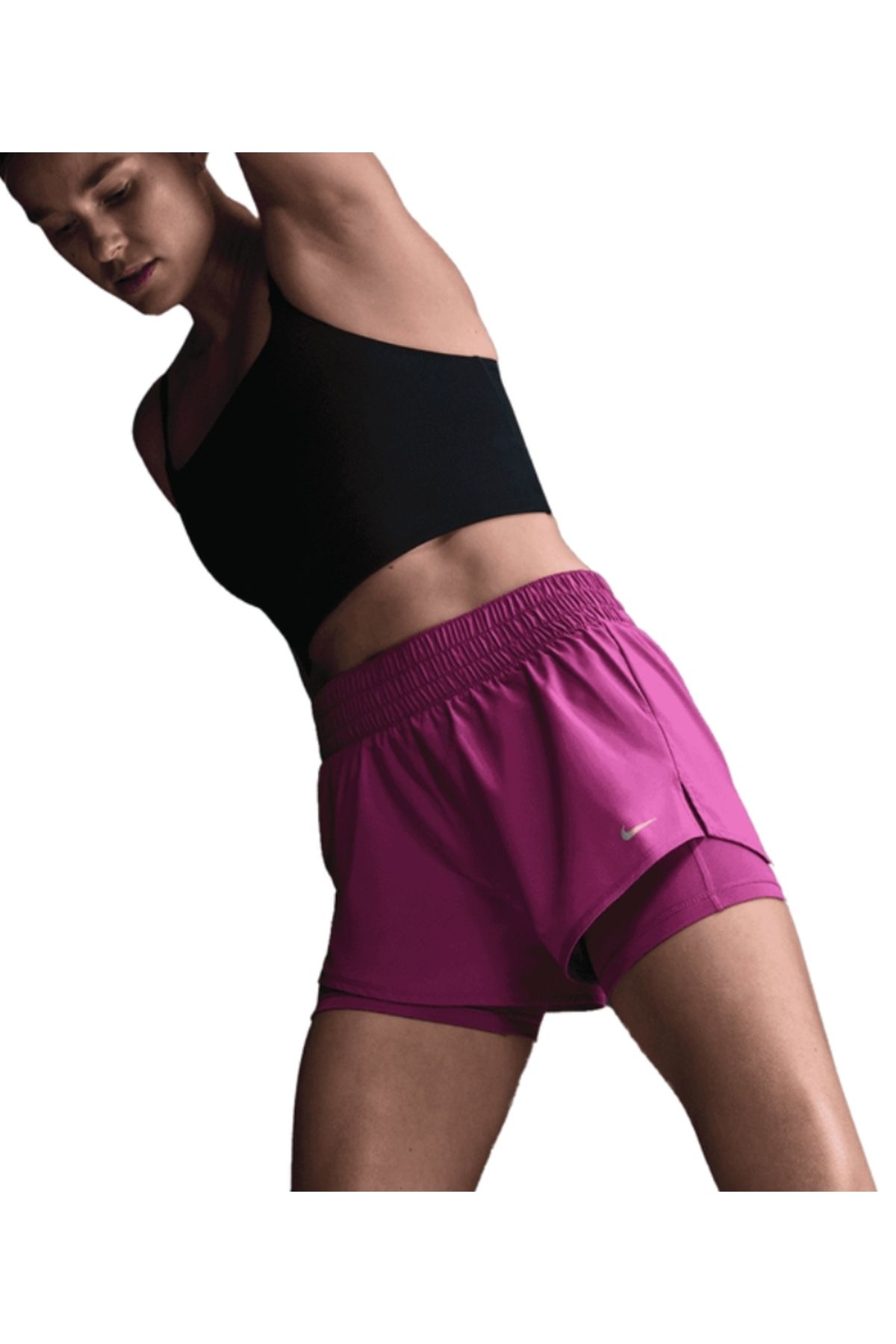 Nike Entrenamiento Dri-FIT One 2 en 1 Mujertaytlı sort yakamoz spor