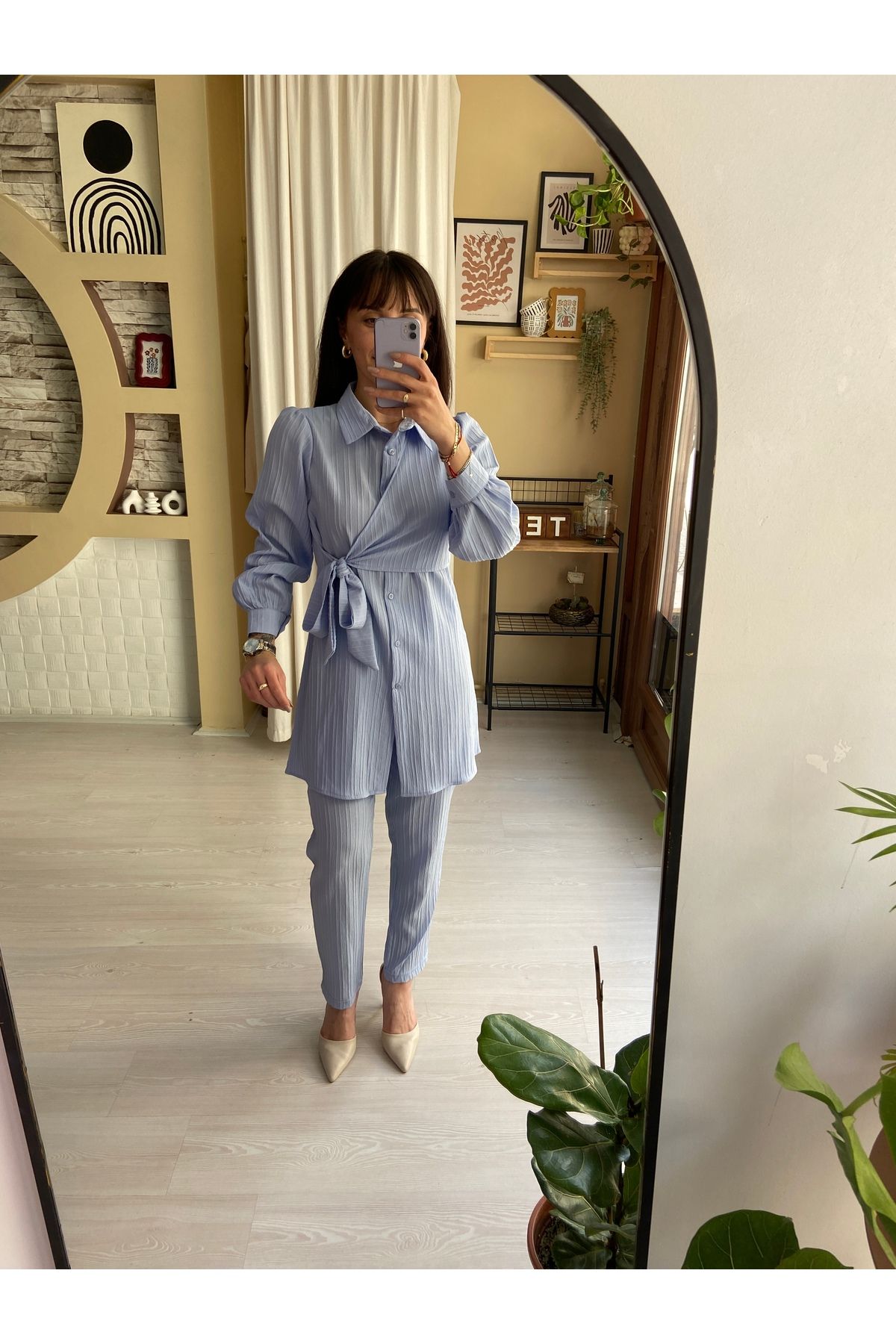 Sinemsi Butik BAĞLAMA DETAYLI ALT ÜST TAKIM