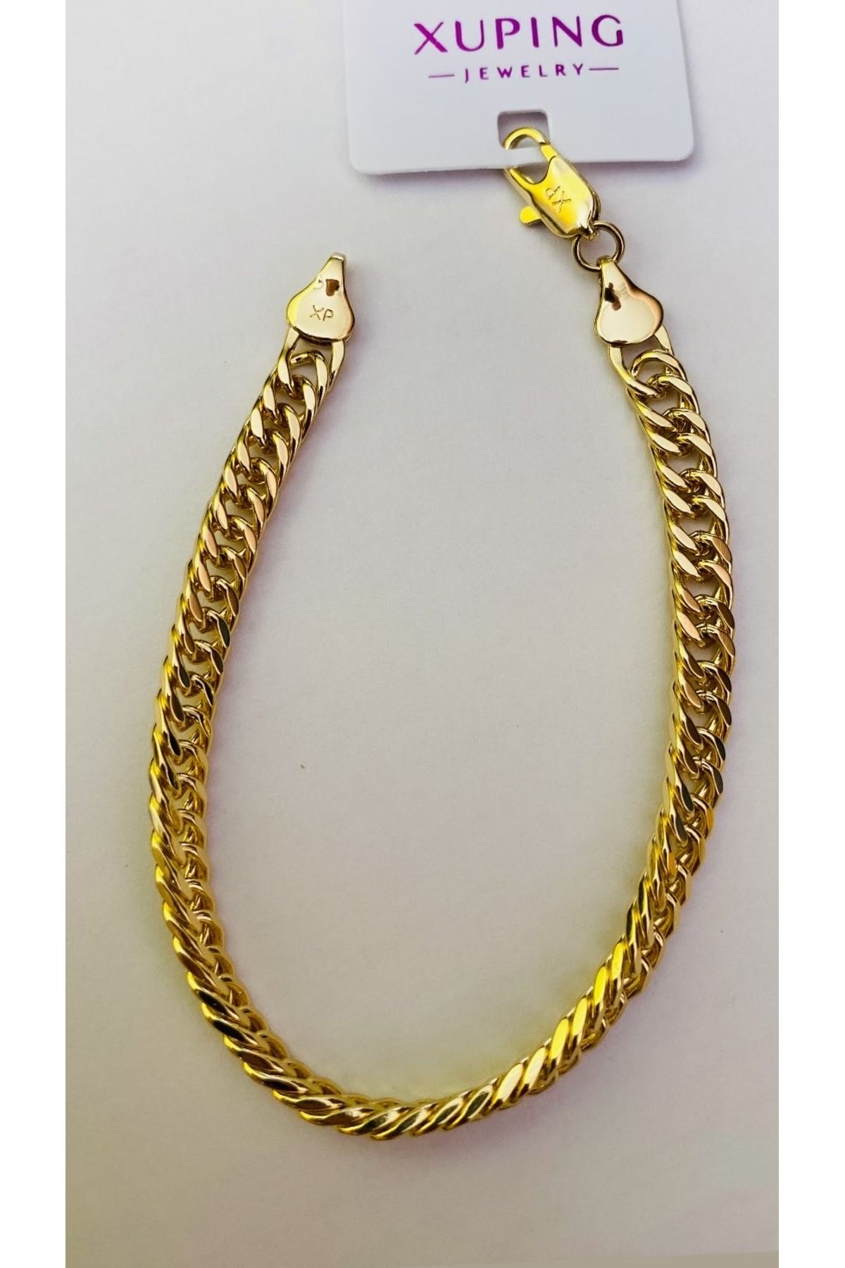 NİSSBEBE XUPİNG JEWELRY VİP Bileklik 14K KARARMAZ Xuping Çelik Bileklik (DOĞALTAŞ BİLEKLİK HEDİYE)