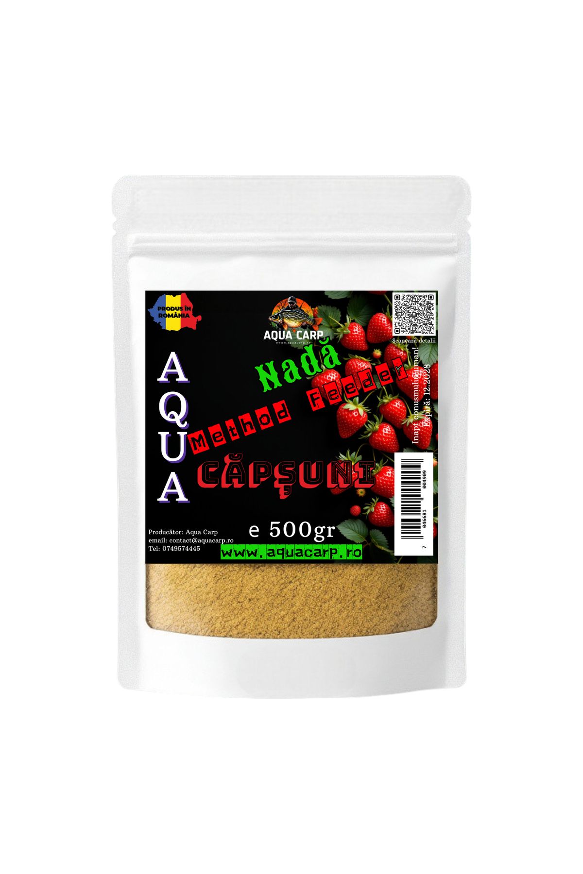 Aqua Nadă Aqua Method Feeder Căpșuni 500gr - One Size
