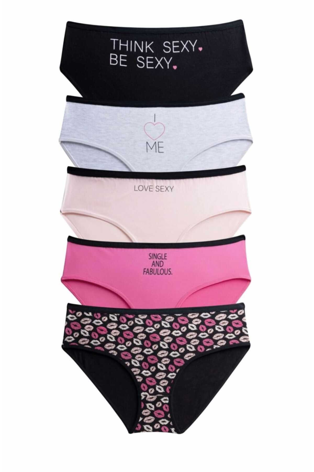 cappadocians Dominant Battal Beden Slip Külot 5'Li Paket-XL-2XL-3XL