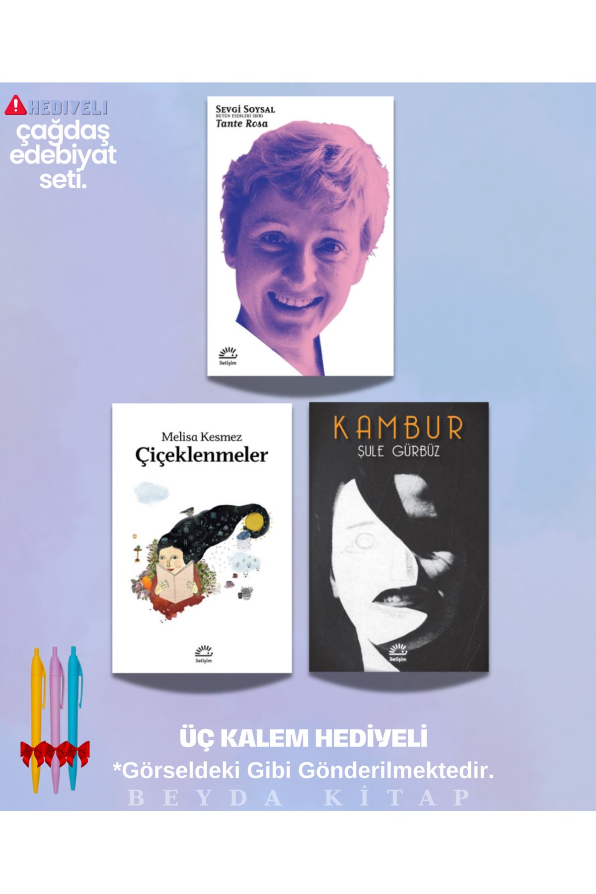 İletişim Yayınları Tante Rosa - Çiçeklenmeler - Kambur - Kitap Seti - Kalem Hediyeli, SVGSYL (3 Kitap)