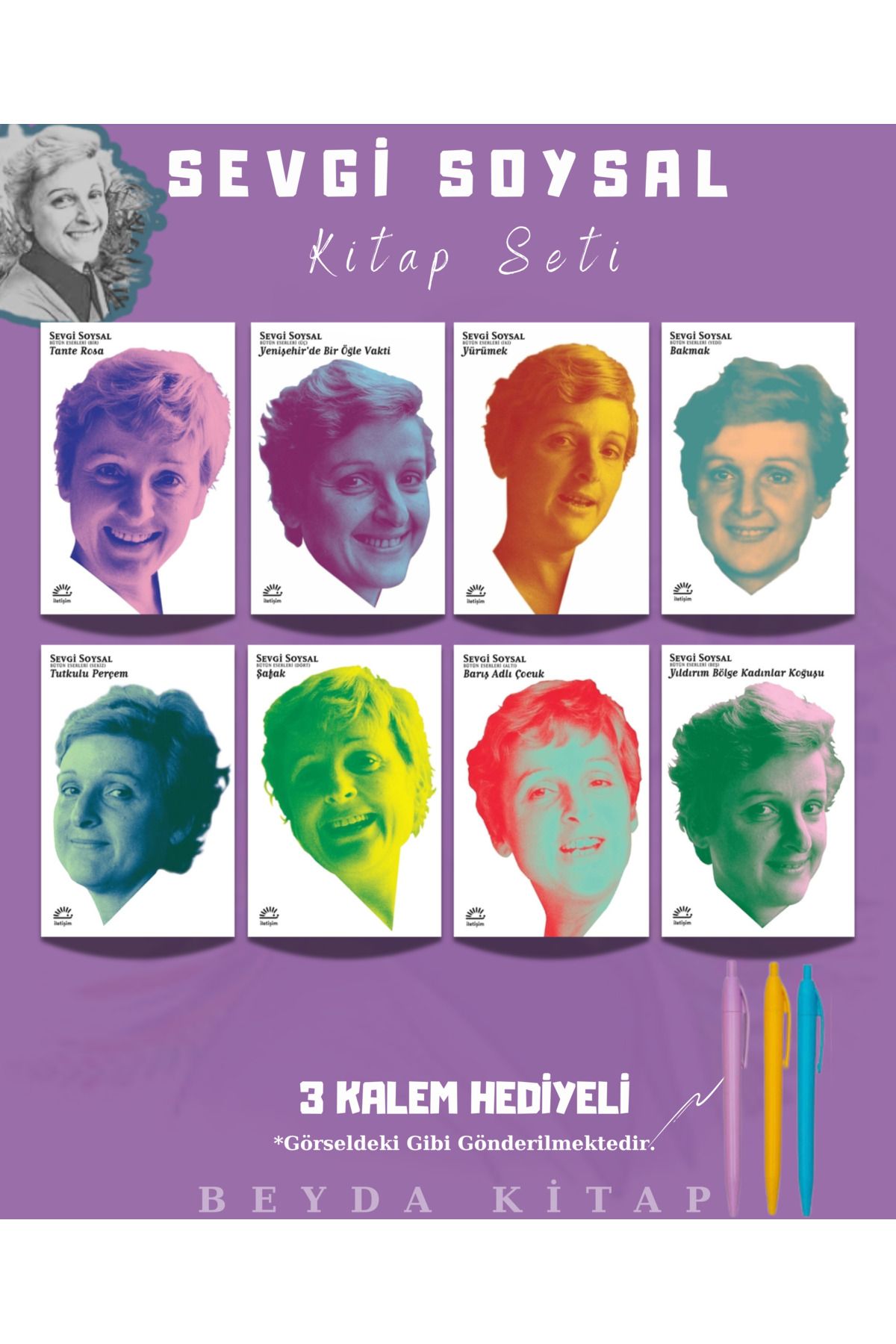İletişim Yayınları Sevgi Soysal Kitap Seti (8 Kitap) Tante Rosa, Bakmak, Yürümek, Şafak, Yenişehir, Tutkulu Perçem