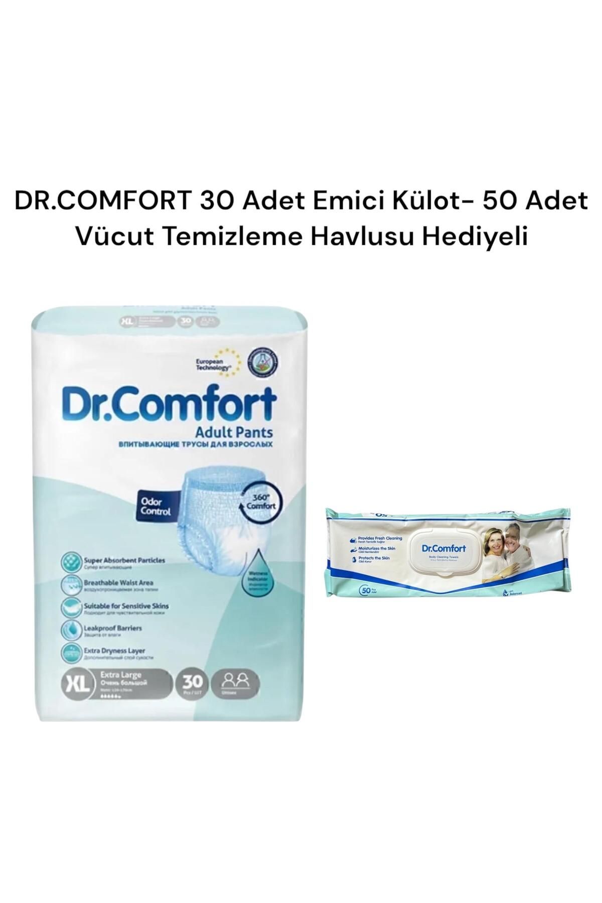 Gök Sports Dr.comfort Hasta Bezi Yetişkin Emici Külot Xl Beden 30 Adet Tekli Pk Vücut Temizleme Havlusu