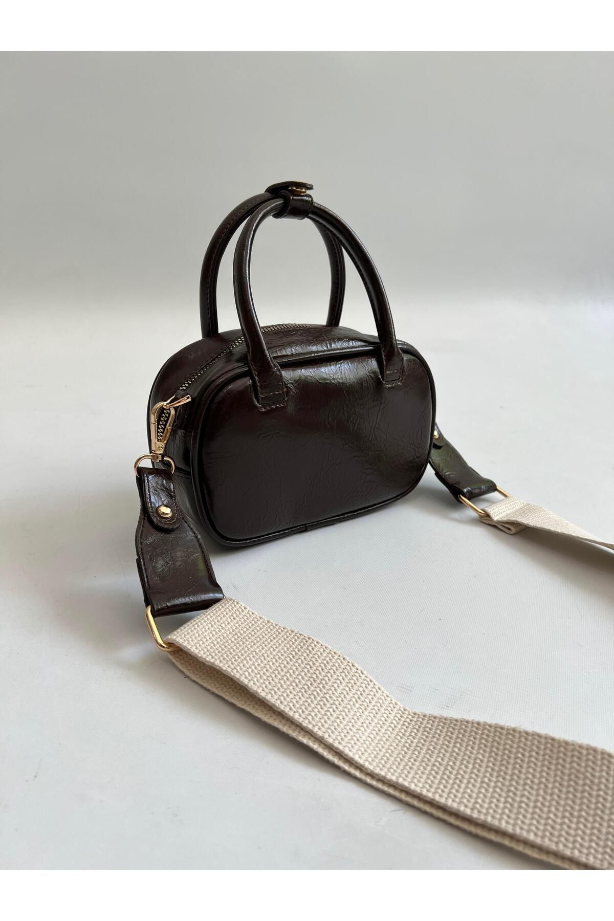 Mia Collection Saka Model El Ve Kadın Omuz Çantası Acı Kahve