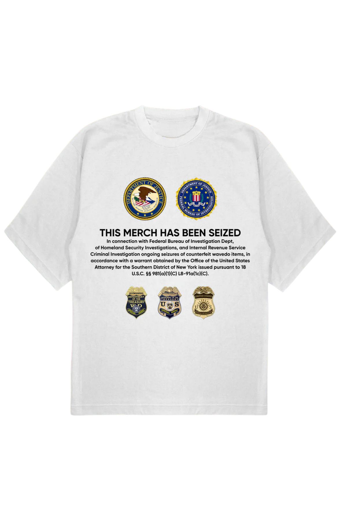 SVART WEAR SEIZED Baskılı T-Shirt OVERSIZE Tişört