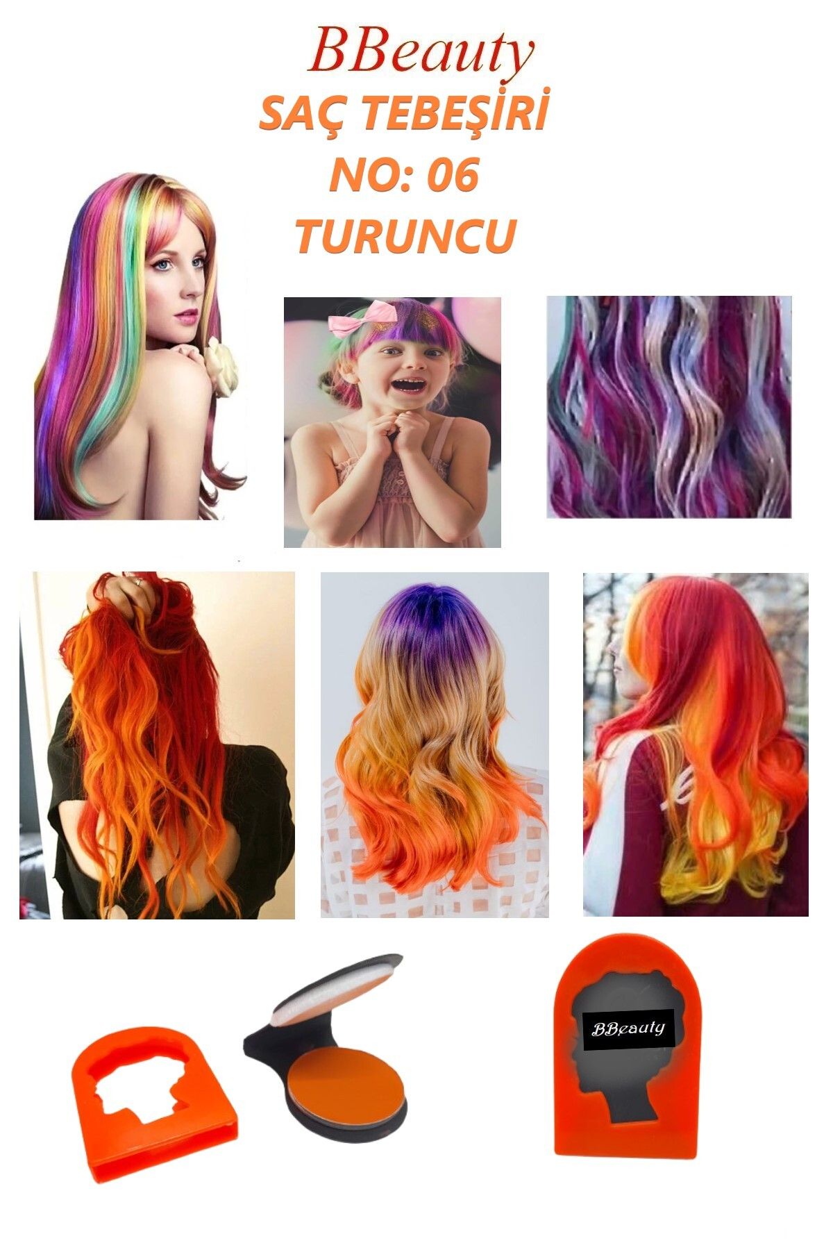 BBeauty Temporary Hair Chalk Geçici Saç Boyası Saç Tebeşiri