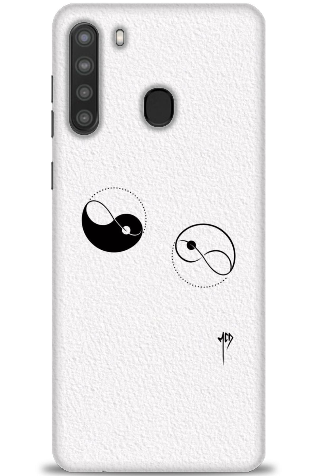 CooperTech Samsung Galaxy A21 İle Uyumlu HD Baskılı Desenli Silikon Kılıf - 756