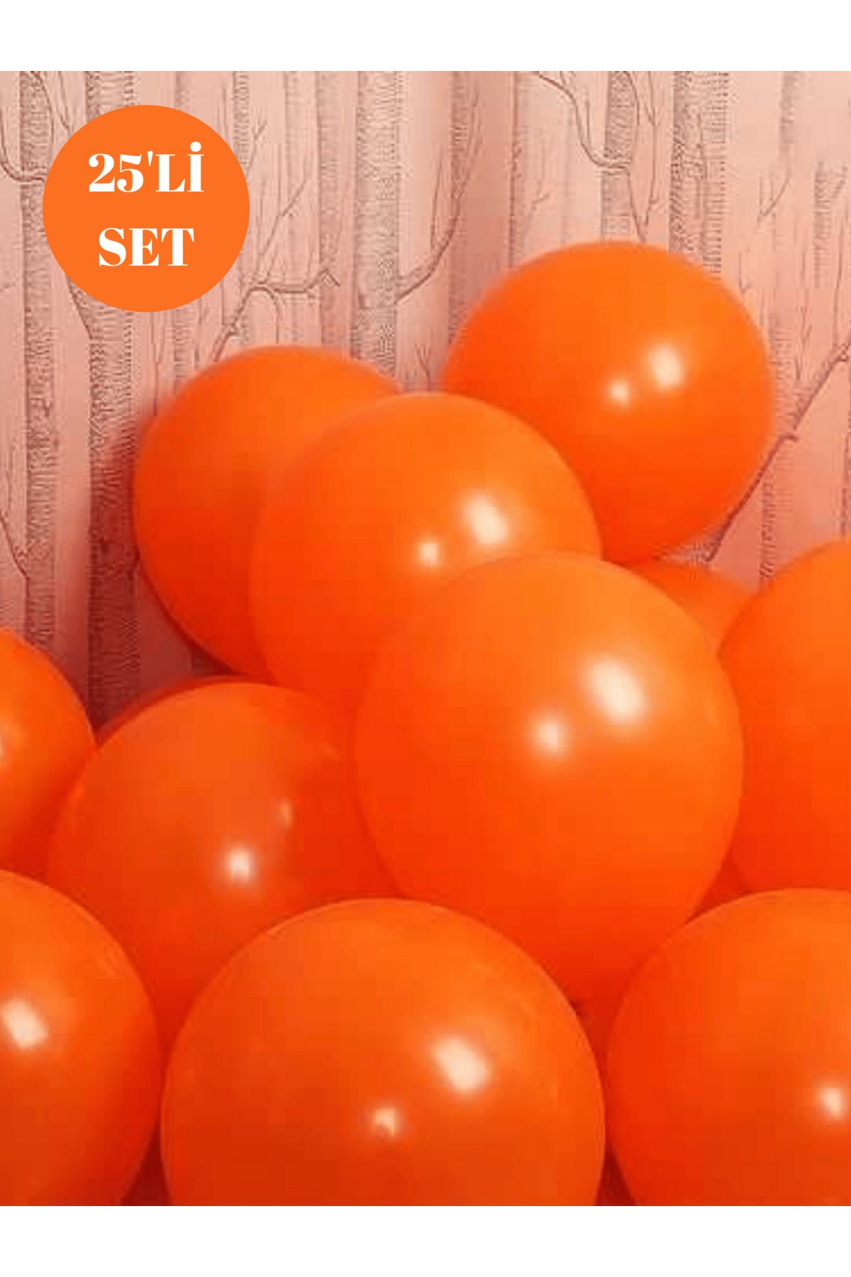 Bunloon Pastel Turuncu Balon – Sade, Modern ve Göz Alıcı Parti Süsü
