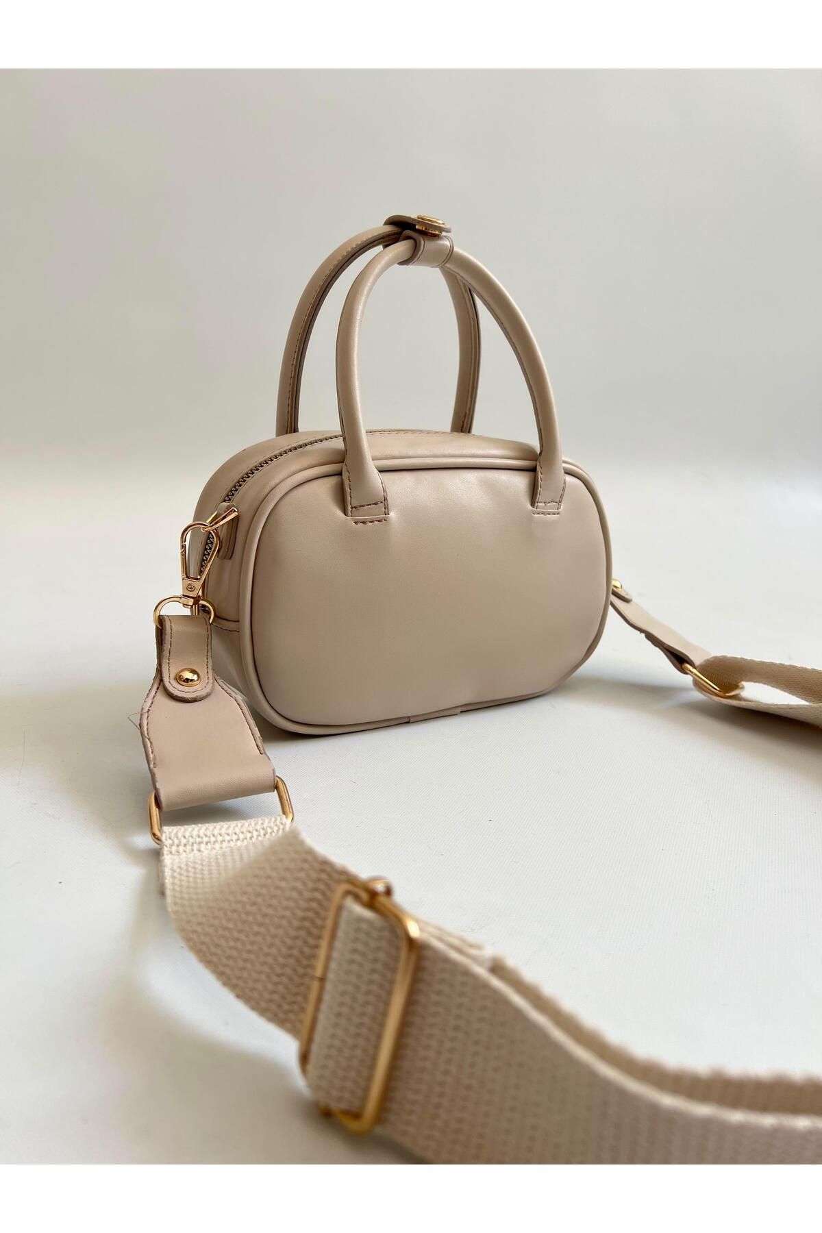 Mia Collection Saka Model El Ve Kadın Omuz Çantası Vizon