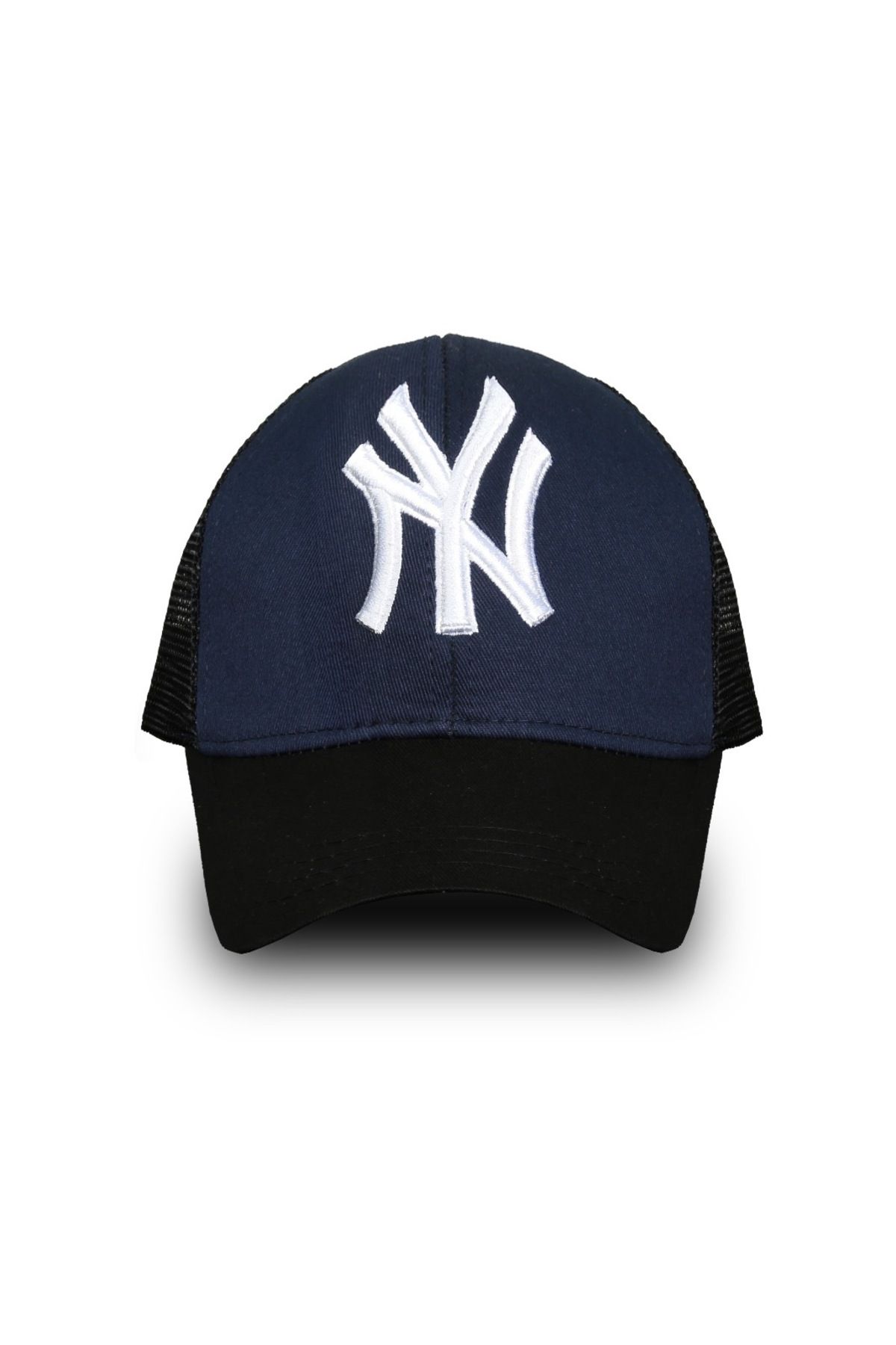 Butik Lacivert renk beyaz logo NY fileli unisex şapka