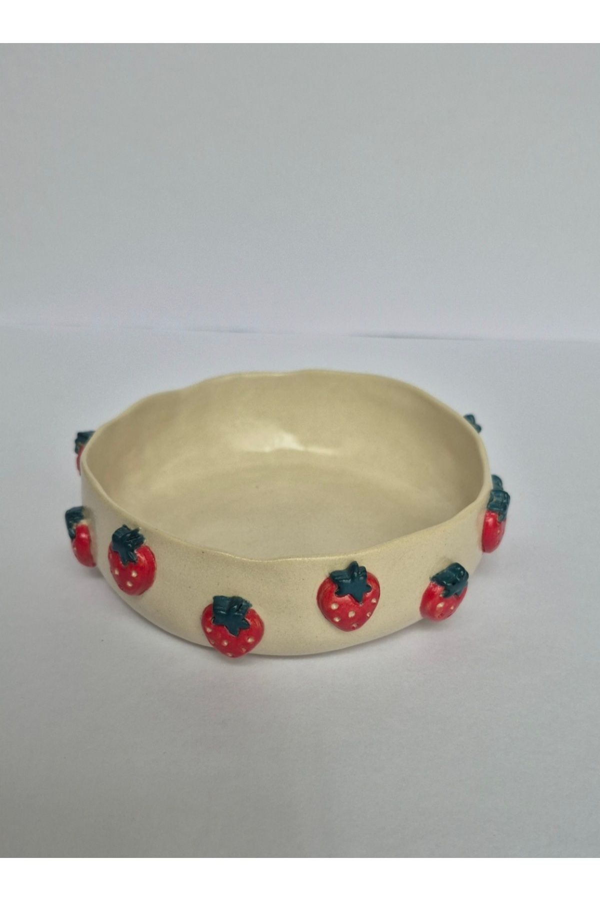 ARGE Çilek bahçesi serisinden el yapımı stoneware kase/bowl