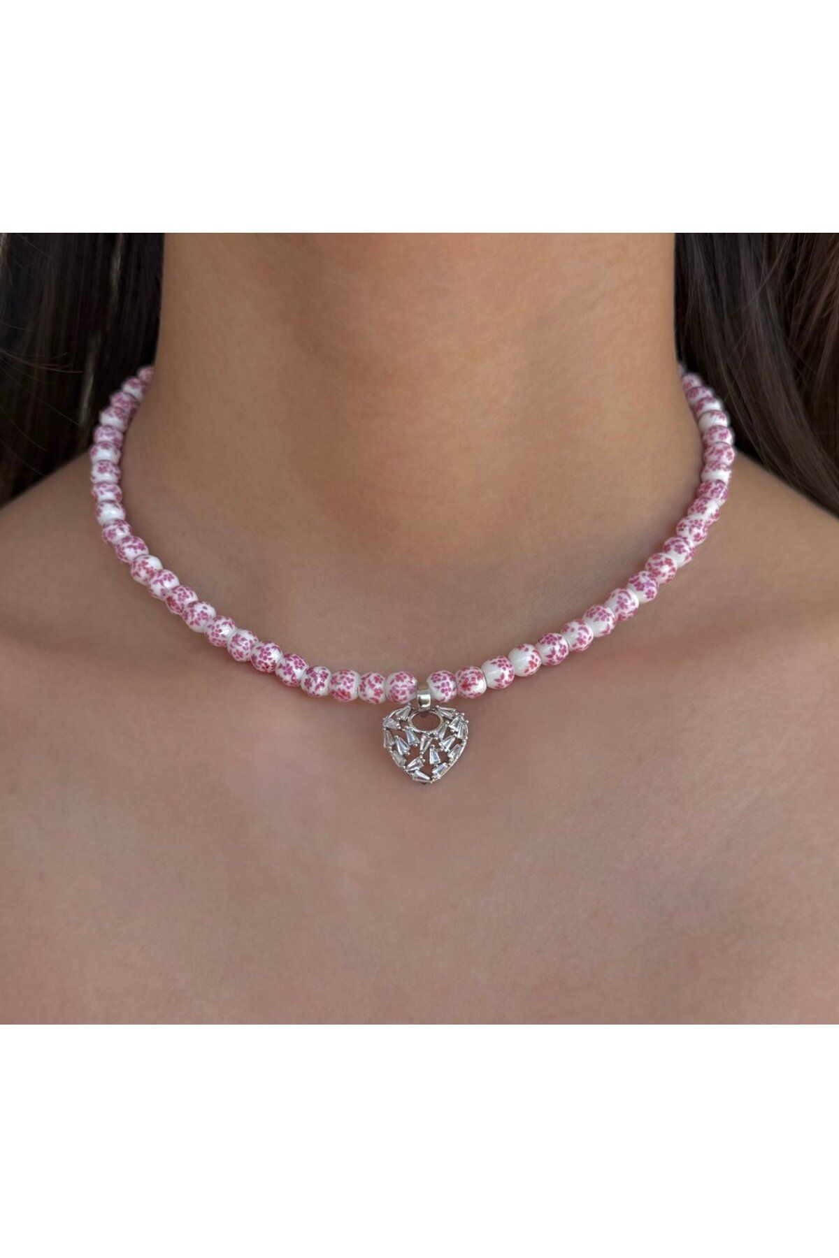 h&b design jewel Kristal Kalpli Tasarım Kolye