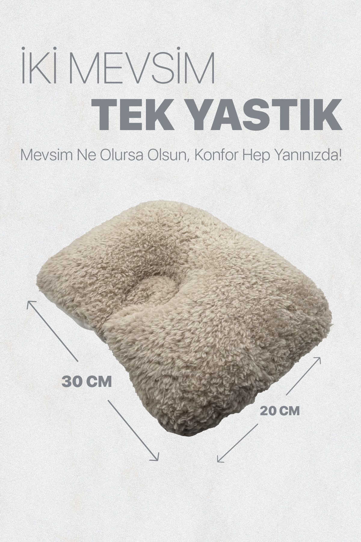 Urz Store Düz Kafa Yastığı & Bebek Yastığı %100 Pamuk Antibakteriyel Terletmez Bebek kafa yastığı