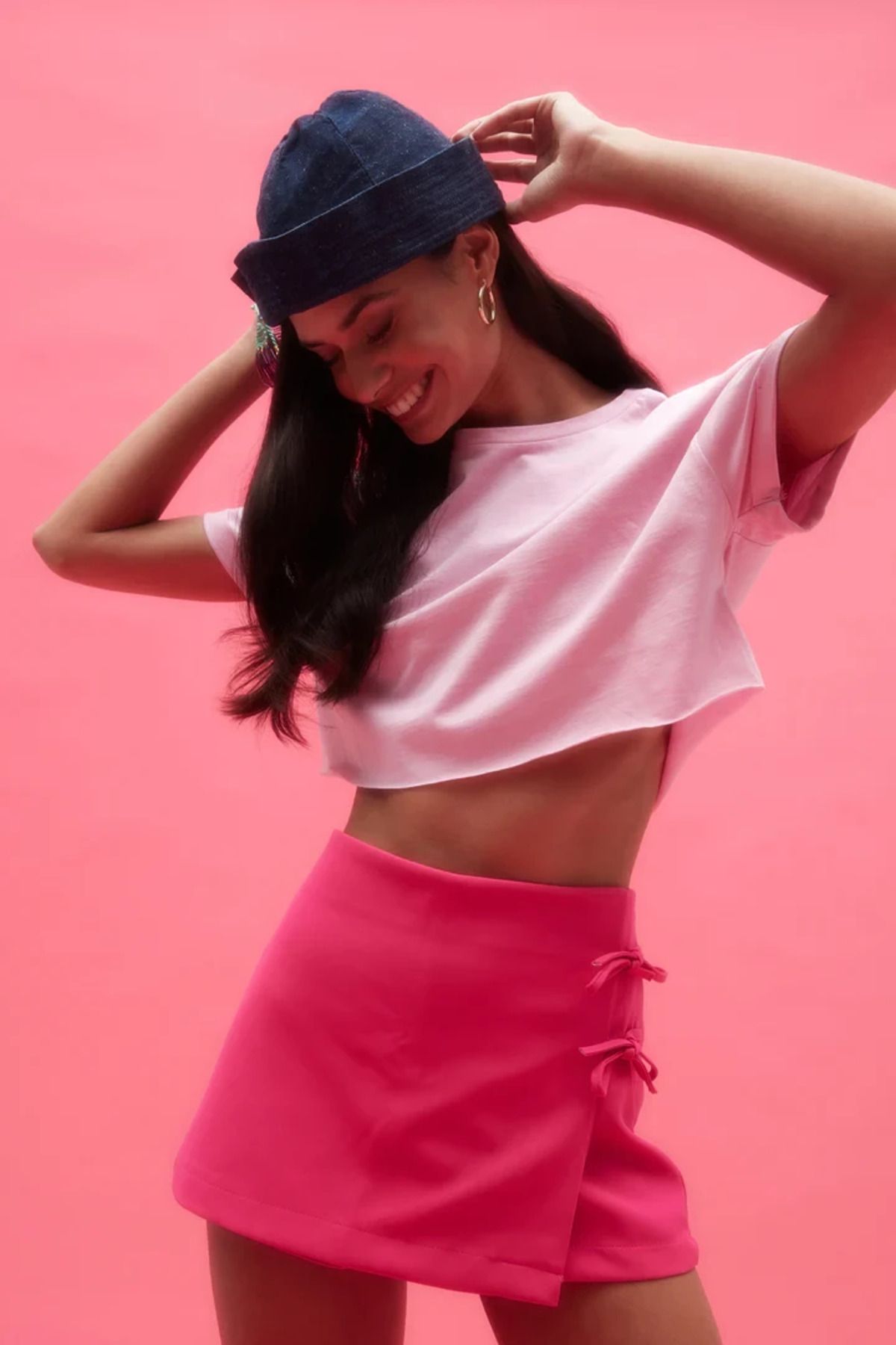 Quzu CROP BASİC TSHİRT