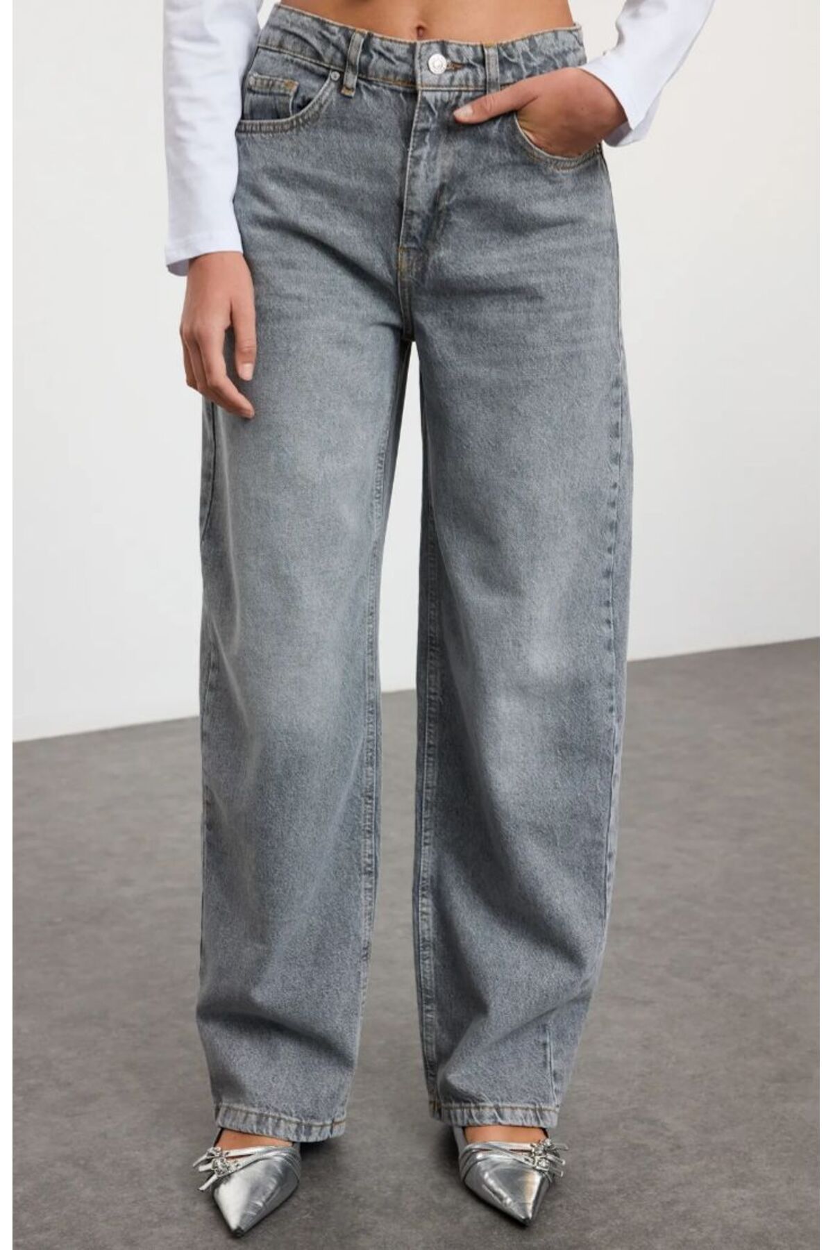 KARACAN COMPANY Yüksek Bel Barrel Baggy Jeans