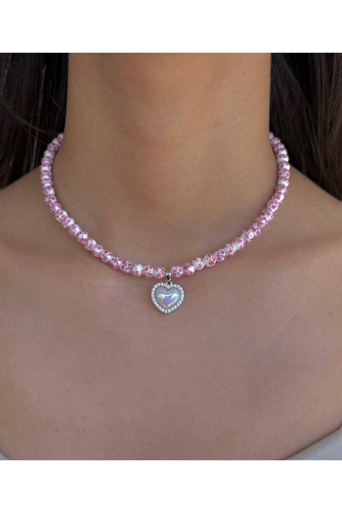 h&b design jewel Silver Pofuduk Kalpli Kolye