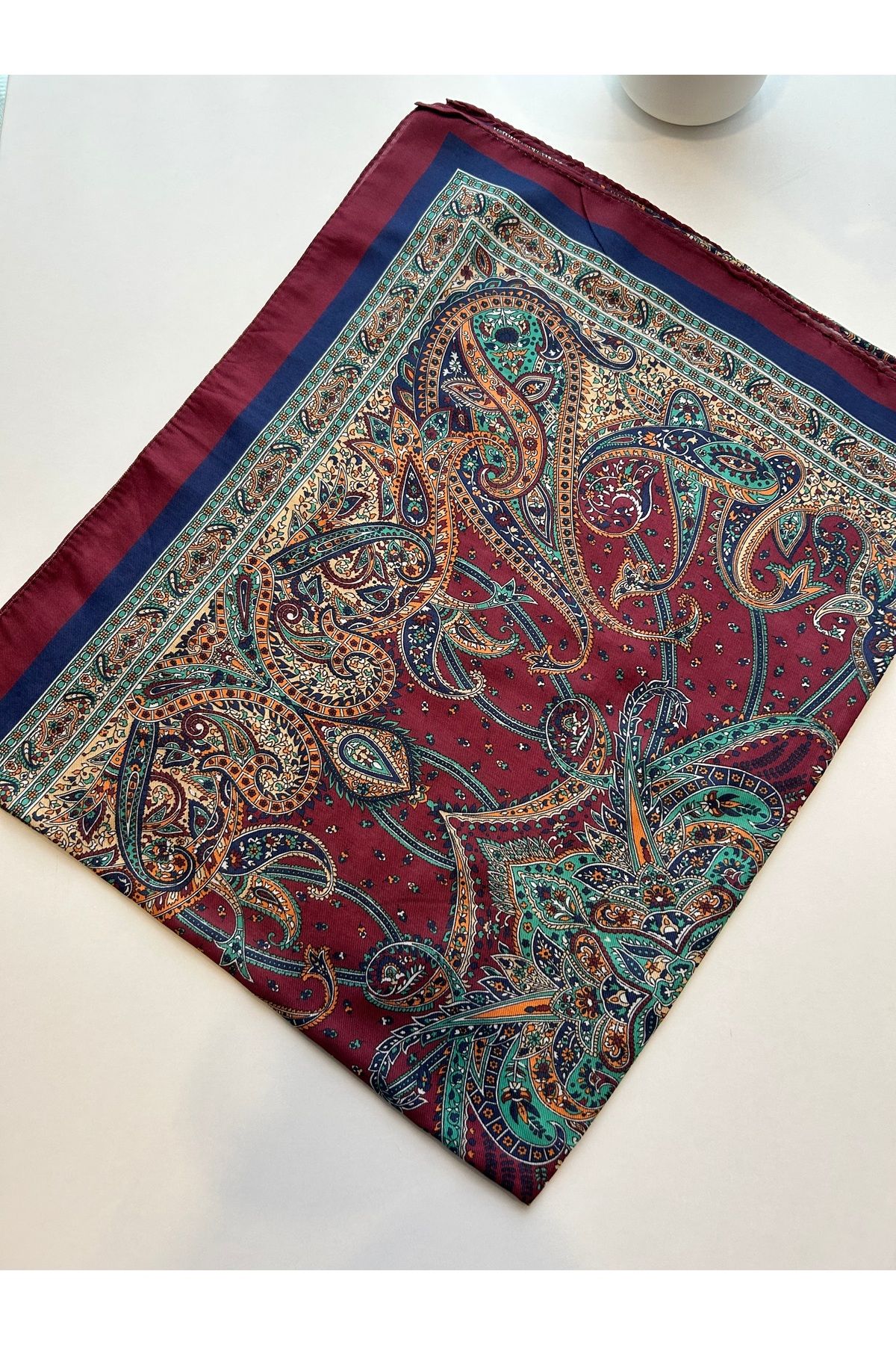 Sümeyye çeyiz Etnik Retro Desen Soft Pamuklu Şal 180*85 cm