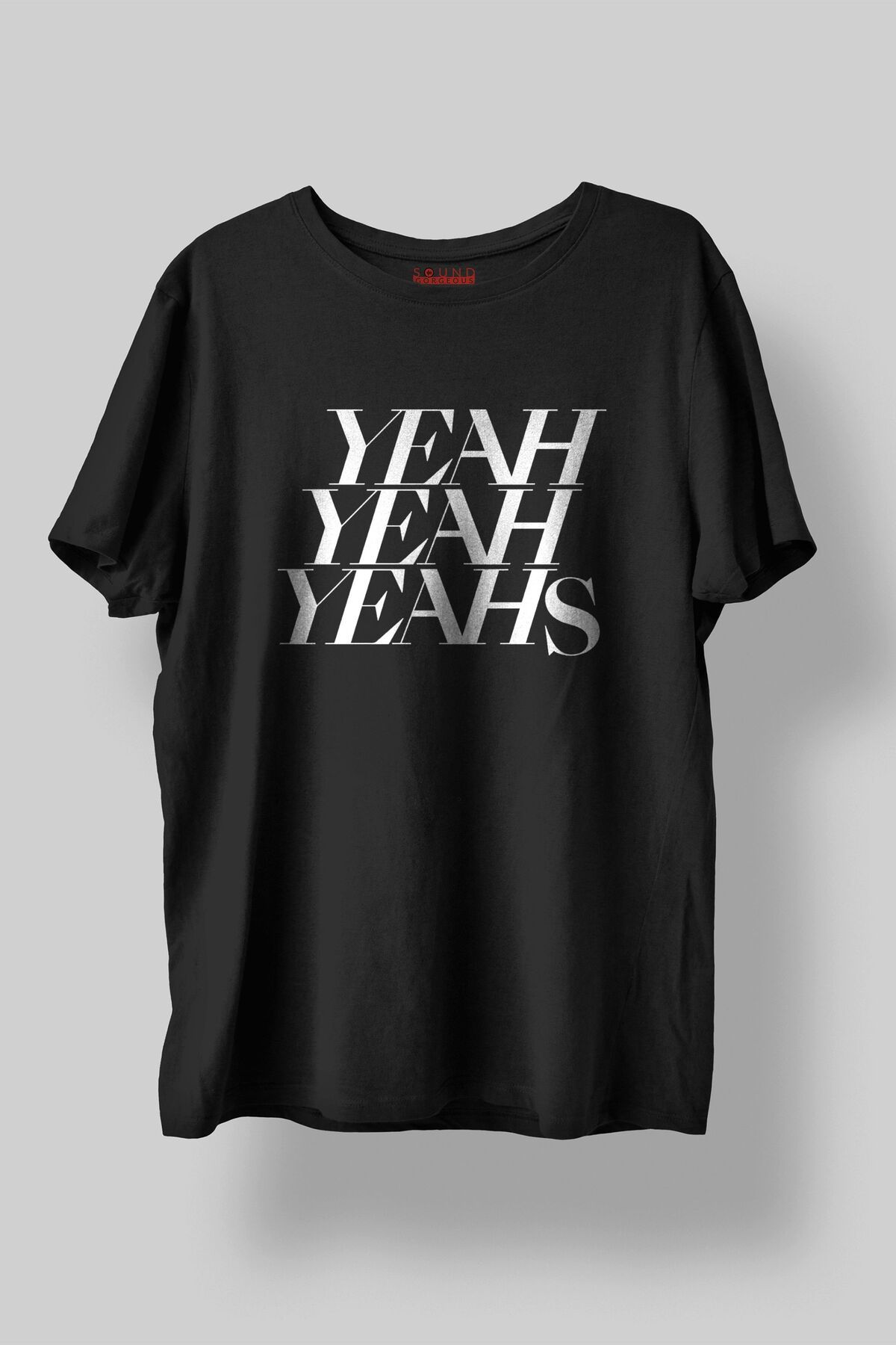 Sound Gorgeous Yeah Yeah Yeahs Müzik Baskılı Regular Fit Unisex Siyah T-Shirt %100 Pamuk No:0421