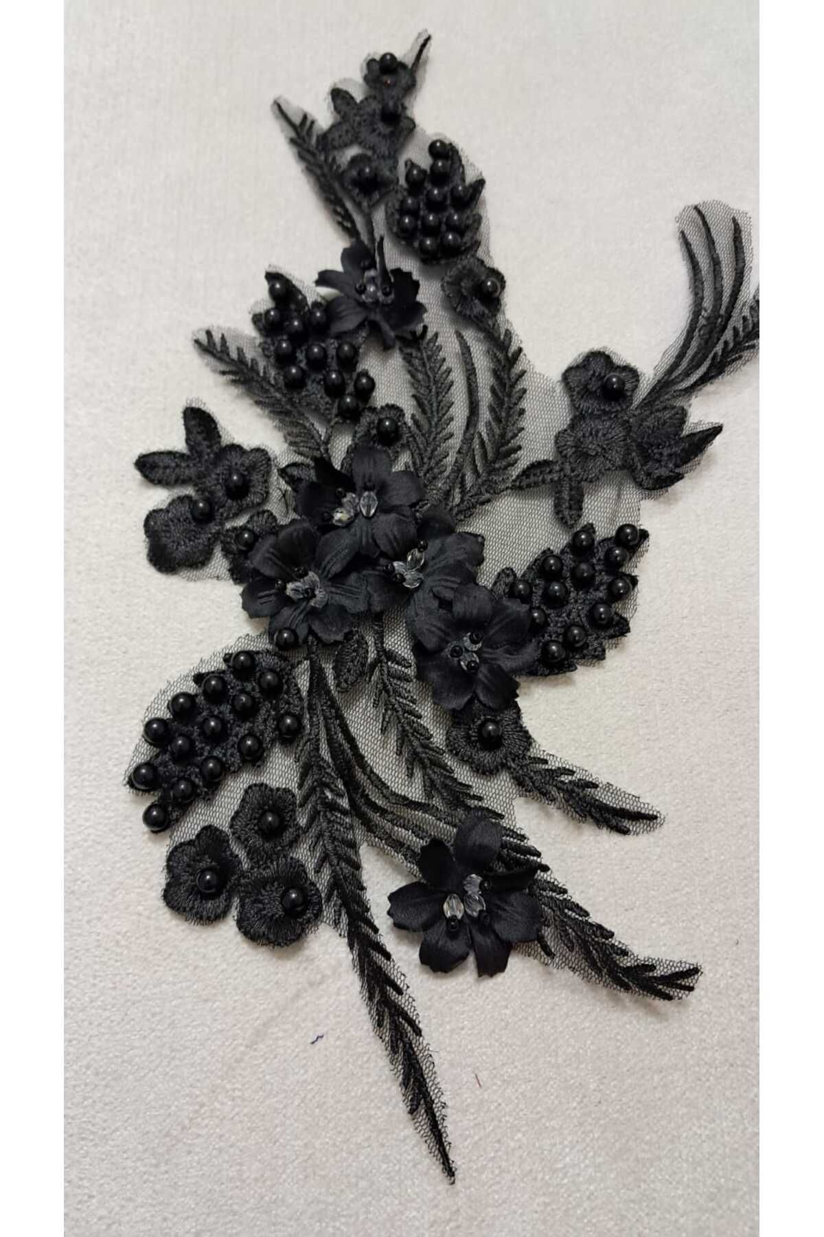 Butik TAŞ BONCUK İŞLEMELİ APLİKE 1 ADET