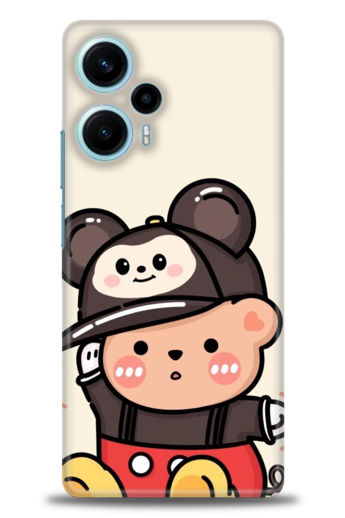 CooperTech Xiaomi Poco F5 İle Uyumlu HD Baskılı Desenli Silikon Kılıf - 40