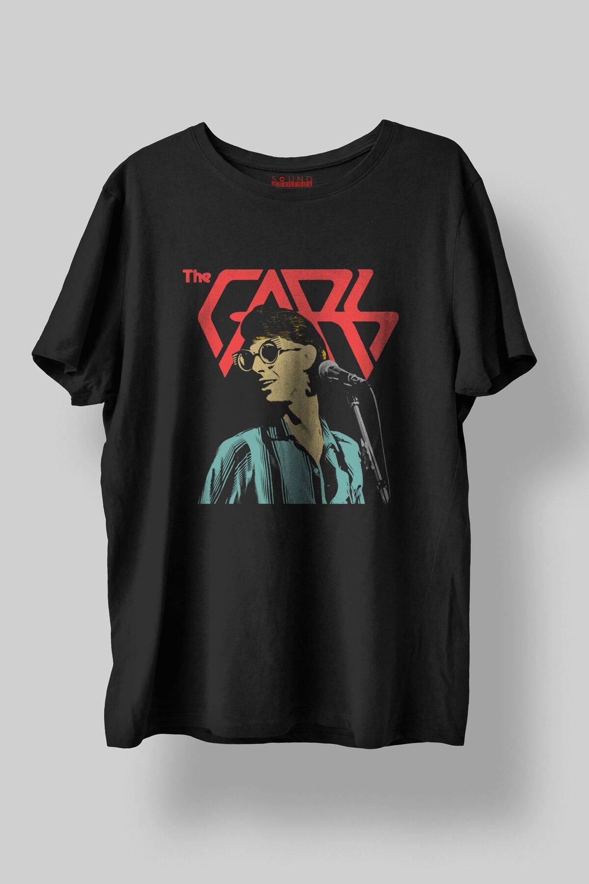 Sound Gorgeous The Cars Müzik Baskılı Regular Fit Unisex Siyah T-Shirt %100 Pamuk No:0372