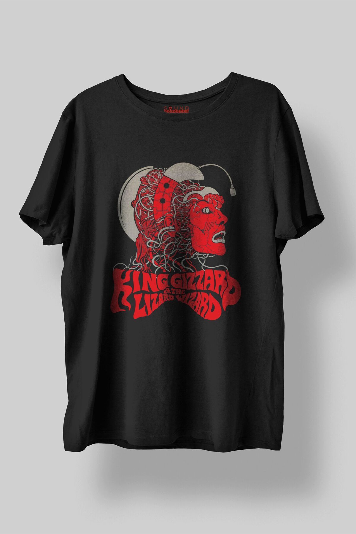 Sound Gorgeous King Gizzard Lizzard Wizard Müzik Baskılı Regular Fit Unisex Siyah T-Shirt %100 Pamuk No:0185
