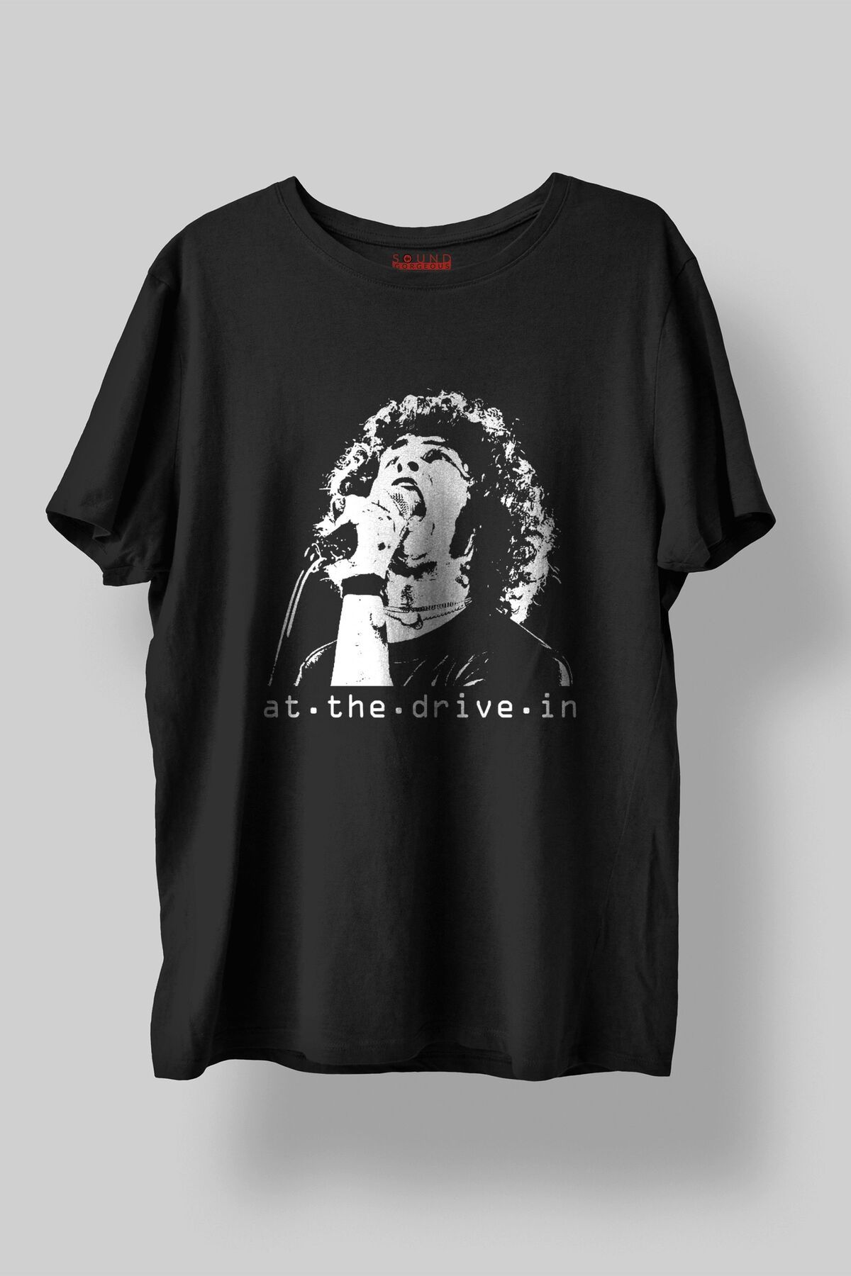Sound Gorgeous At The Drive In Müzik Baskılı Regular Fit Unisex Siyah T-Shirt %100 Pamuk No:0027