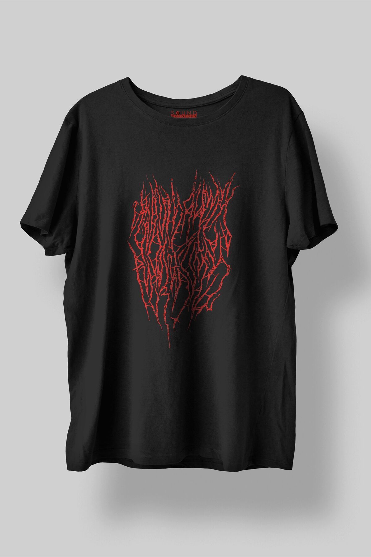 Sound Gorgeous Acid Bath Müzik Baskılı Regular Fit Unisex Siyah T-Shirt %100 Pamuk No:0009