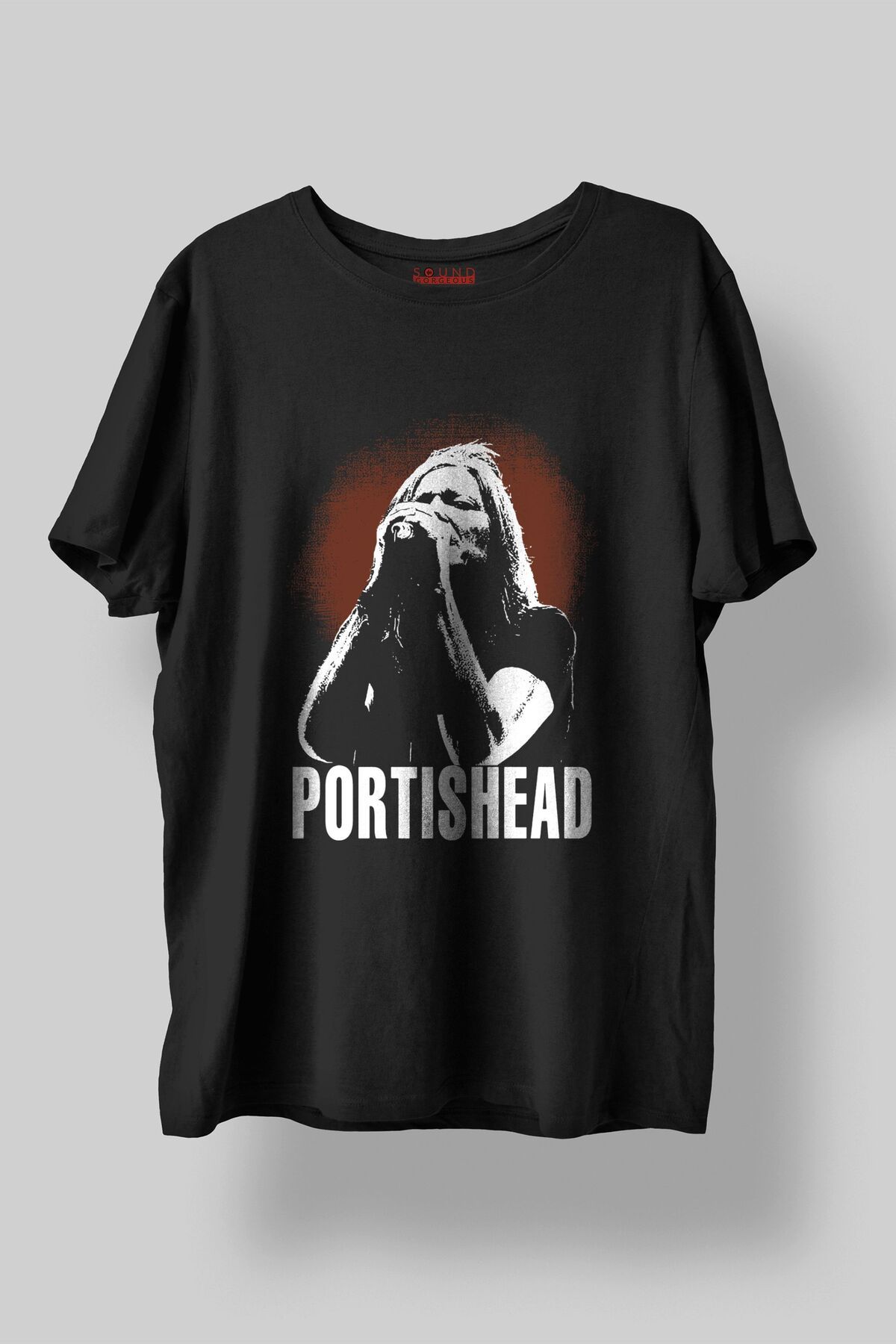 Sound Gorgeous Portishead Müzik Baskılı Regular Fit Unisex Siyah T-Shirt %100 Pamuk No:0276