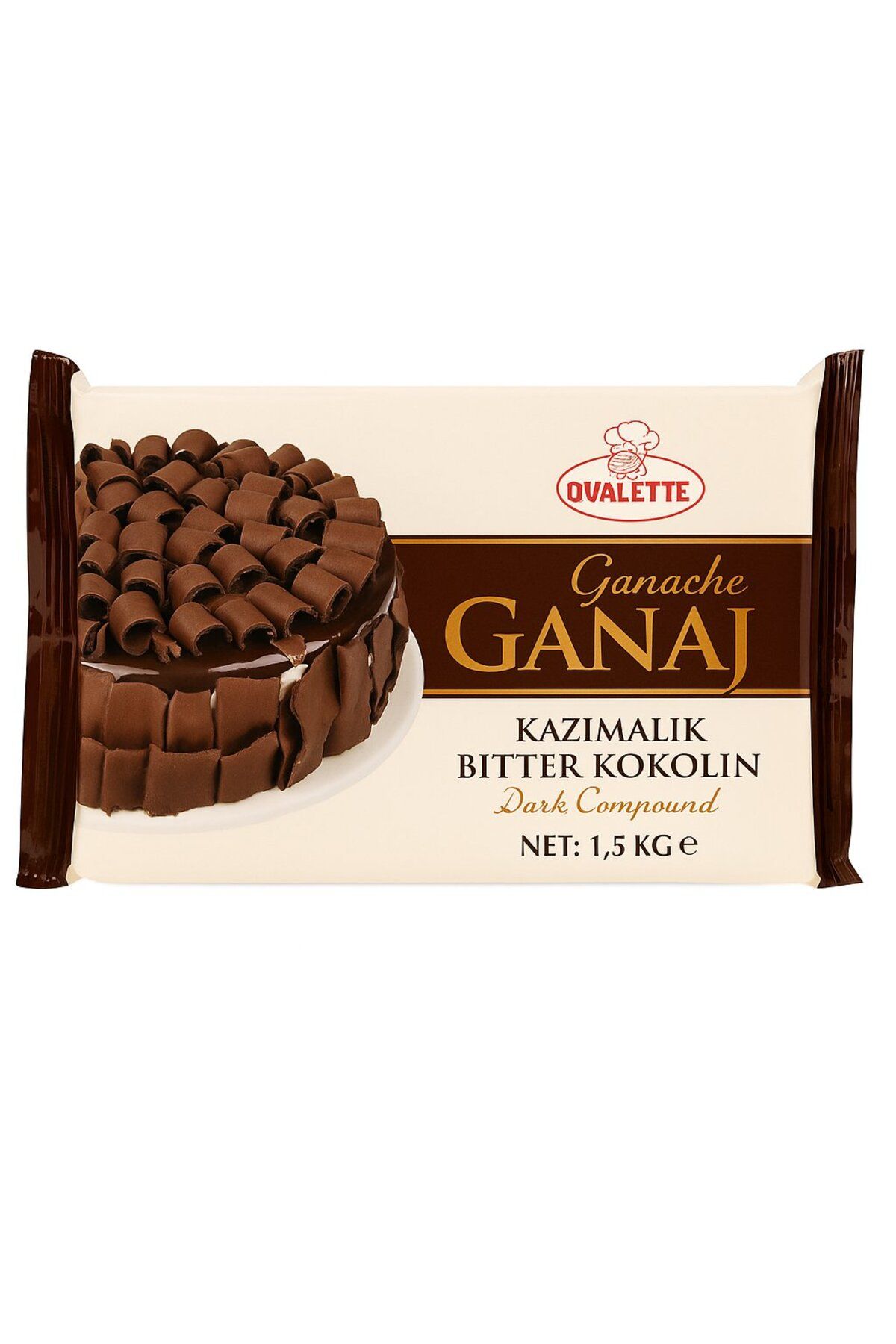 Katsan Ovalette Ovalette Bitter Kazımalık Ganaj 1.5 Kg