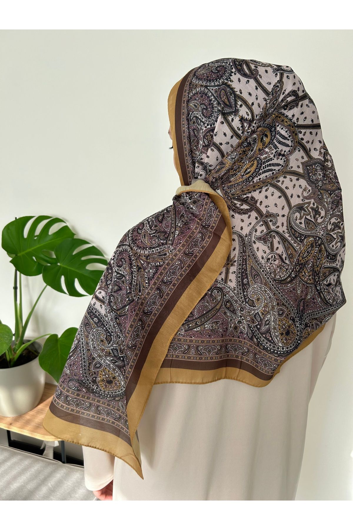 Sümeyye çeyiz Etnik Retro Desen Soft Pamuklu Şal 180*85 cm
